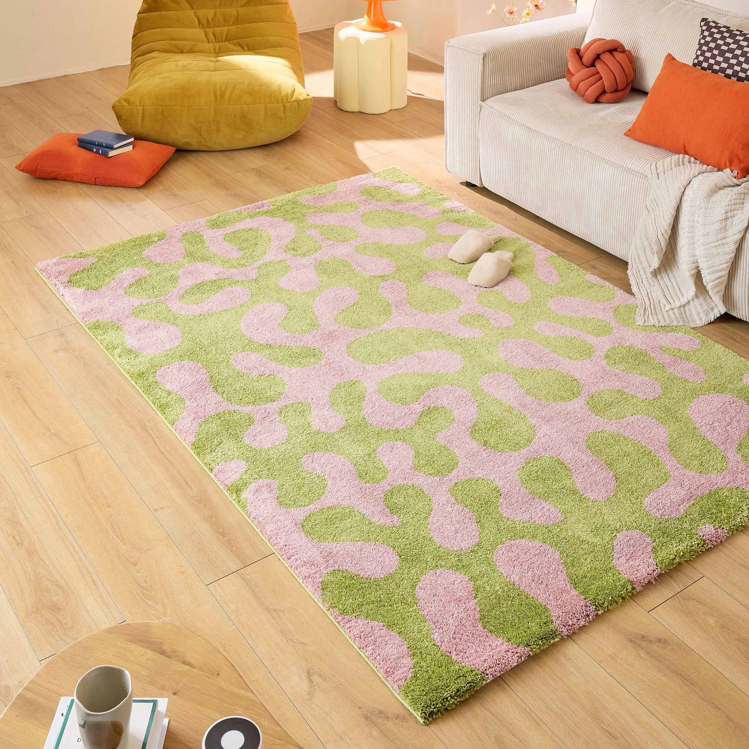 Tapis Groovy 384 - Motif Moderne - Vert - Intérieur - Image 2