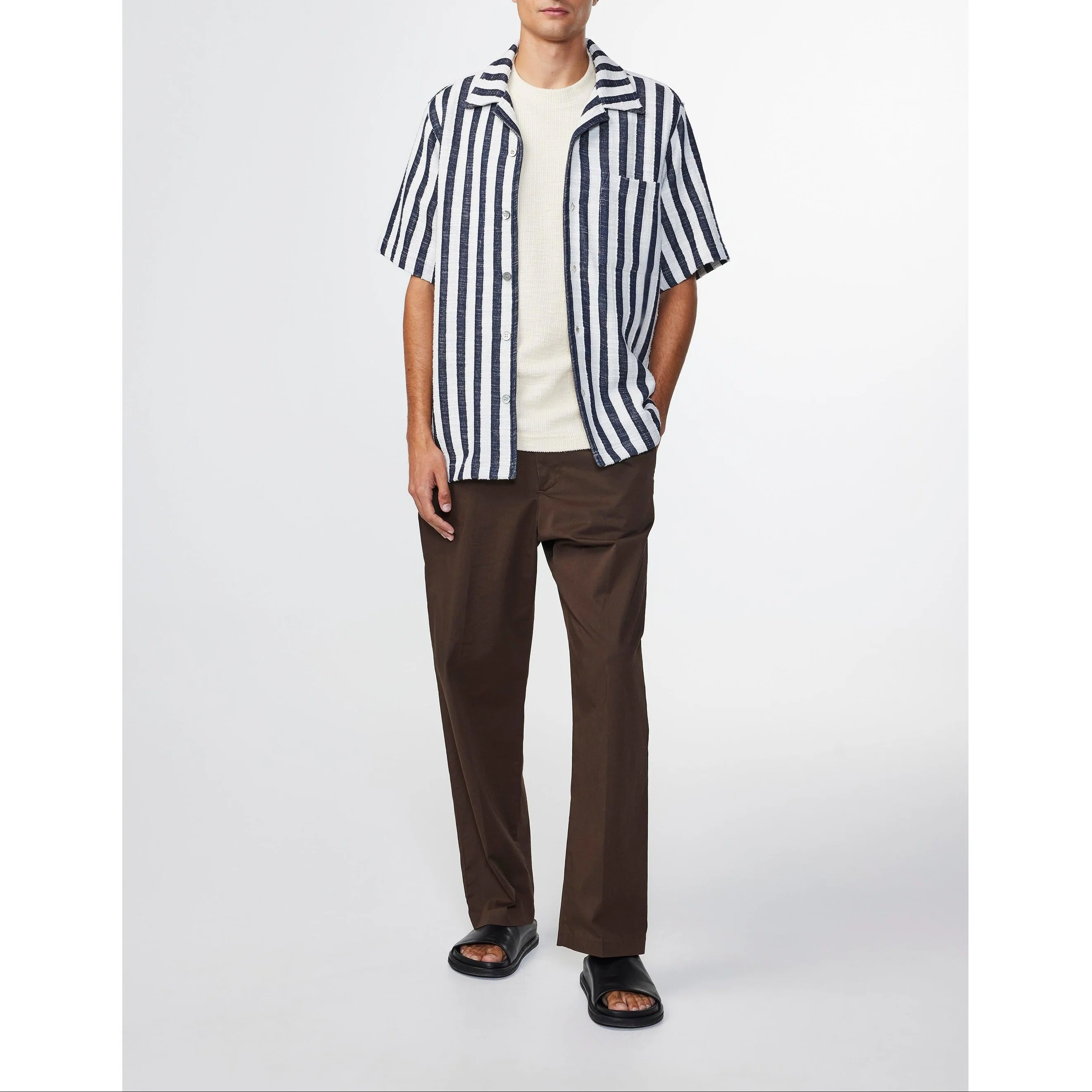 Chemise Julio Ss - Navy Stripe - Image 3