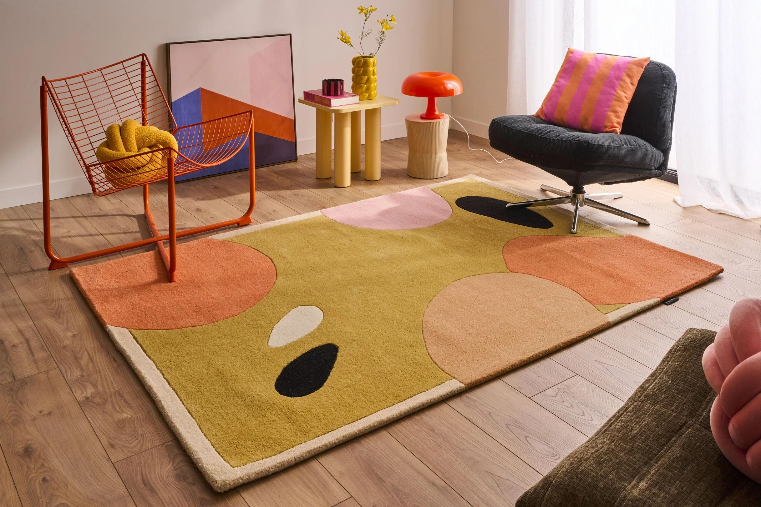 Pantone x Nazar - Tapis Nuage Sucré En Laine Coloré Aux - Motifs Géométriques - Image 4