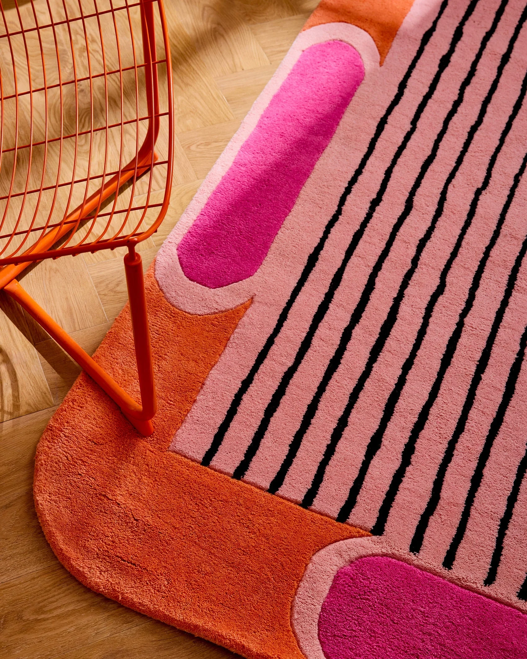 Pantone x Nazar - Tapis Nuage Sucré En Laine - Orange - Image 4