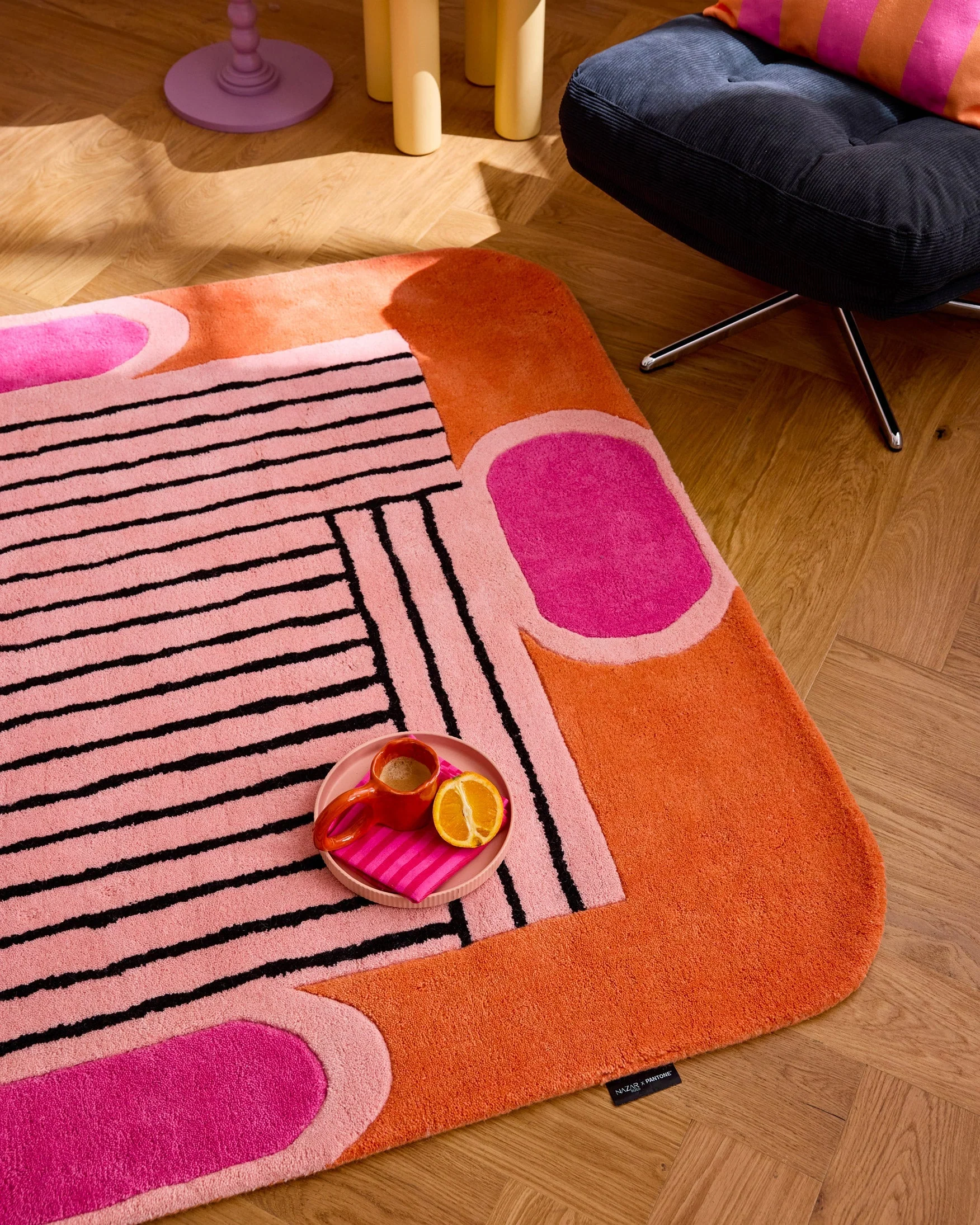 Pantone x Nazar - Tapis Nuage Sucré En Laine - Orange - Image 5