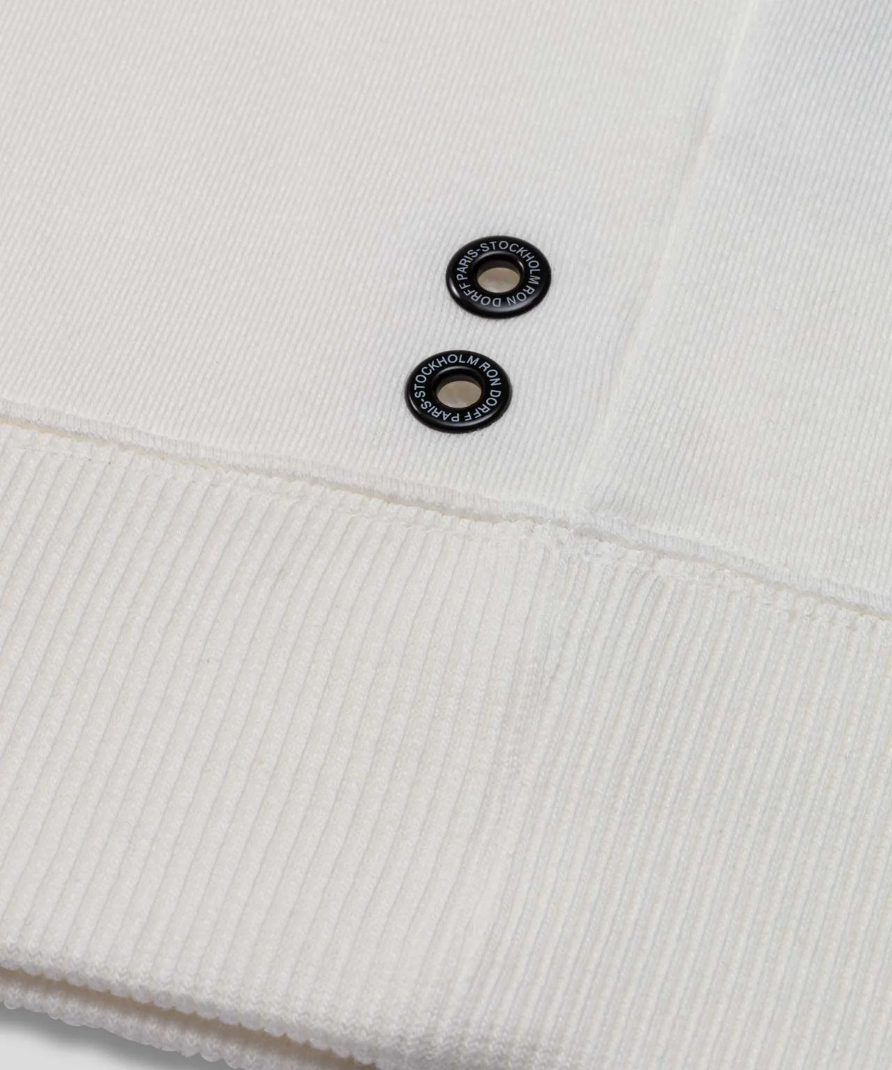 Sweatshirt Organic Cotton W. Piping - Off White - Image 5