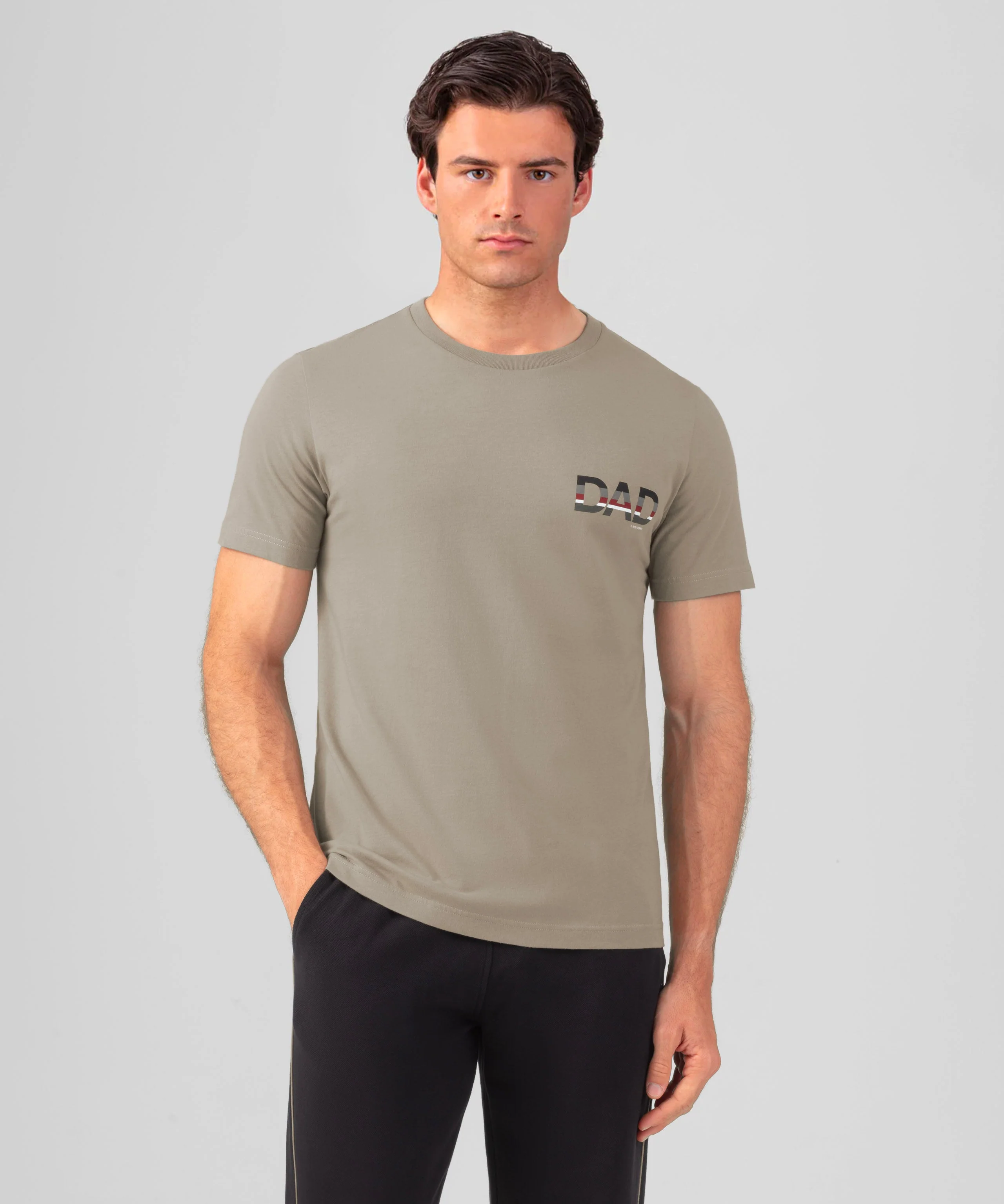 T-Shirt Organic Cotton "Dad" - Dusty Beige
