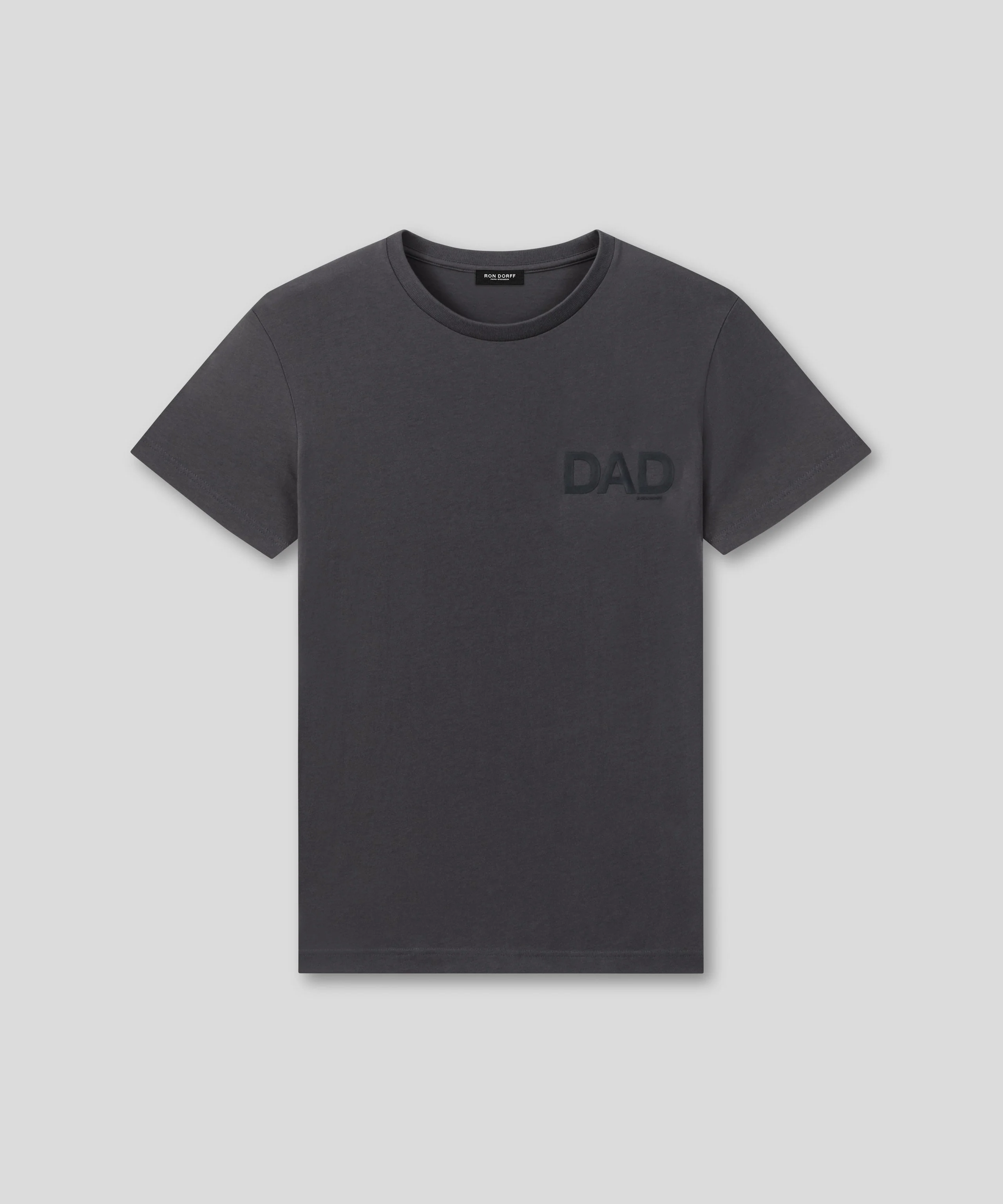 T-Shirt Organic Cotton "Dad" - Lava Grey - Image 3