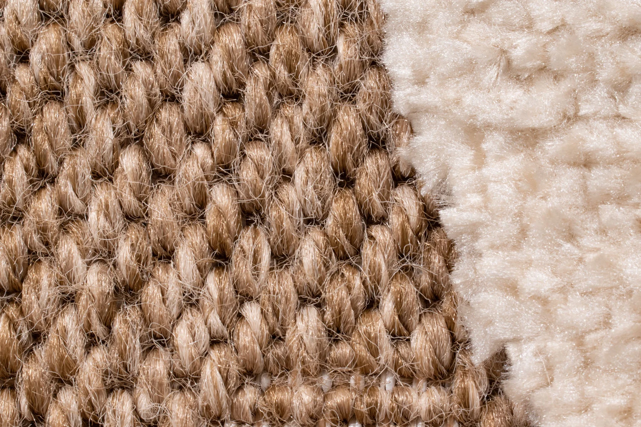 Tapis Palma Aspect Jute - Motif Organique Blanc - Image 14
