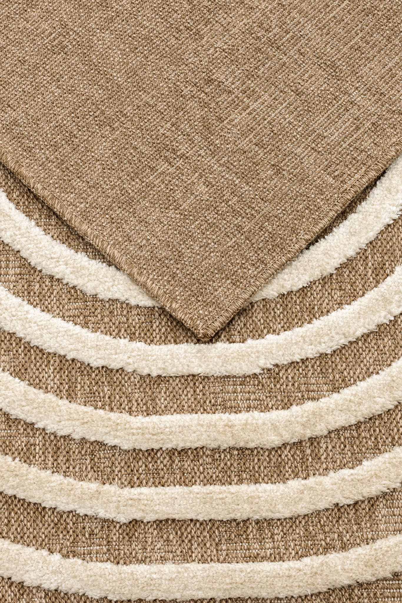 Tapis Palma Aspect Jute - Motif Organique Blanc - Image 6