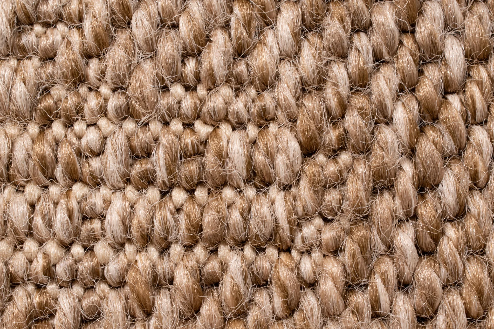 Tapis Palma Aspect Jute - Motif Abstrait Blanc - Image 11