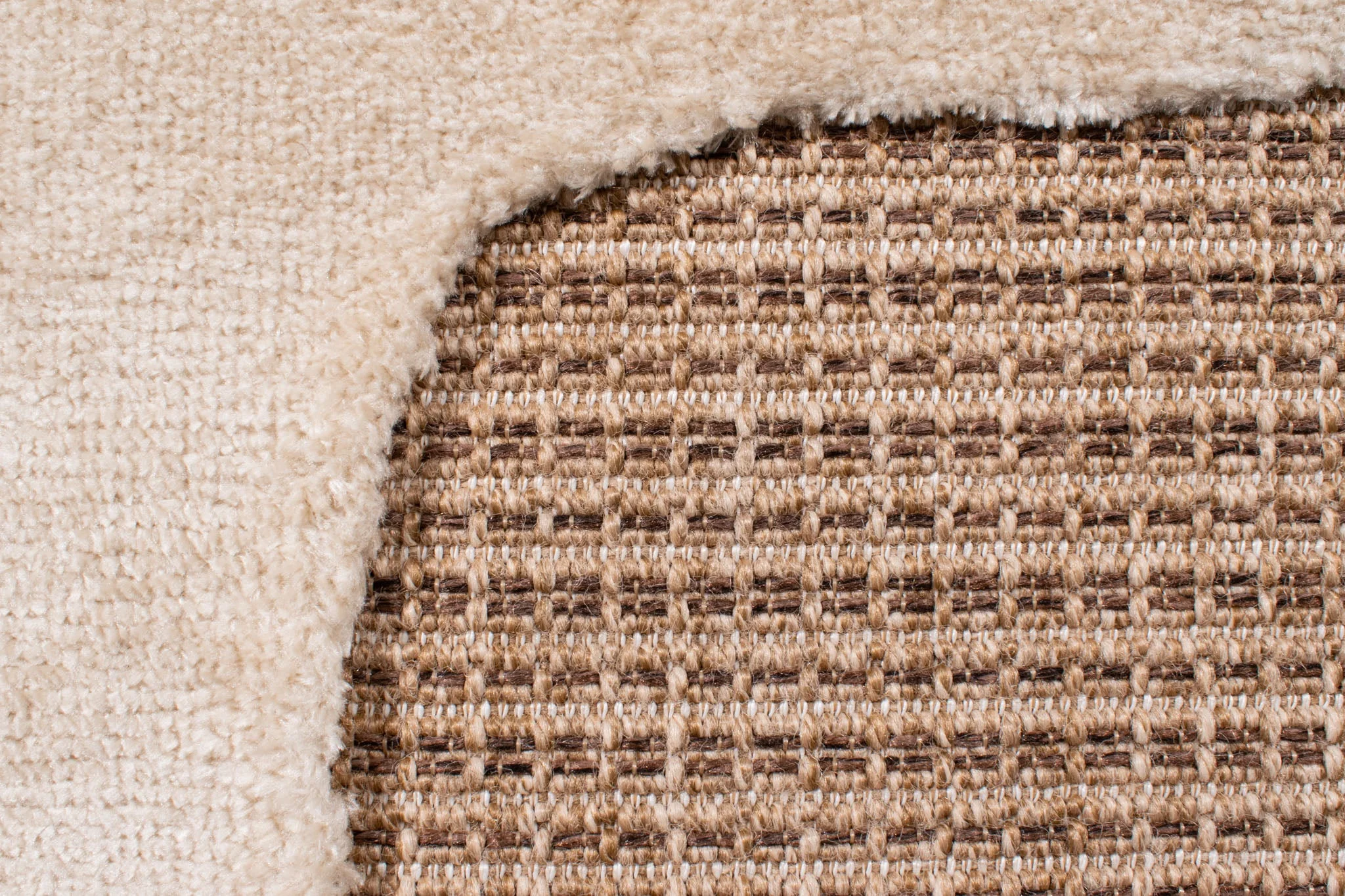 Tapis Palma Aspect Jute Avec Motif Visage Blanc - Image 6