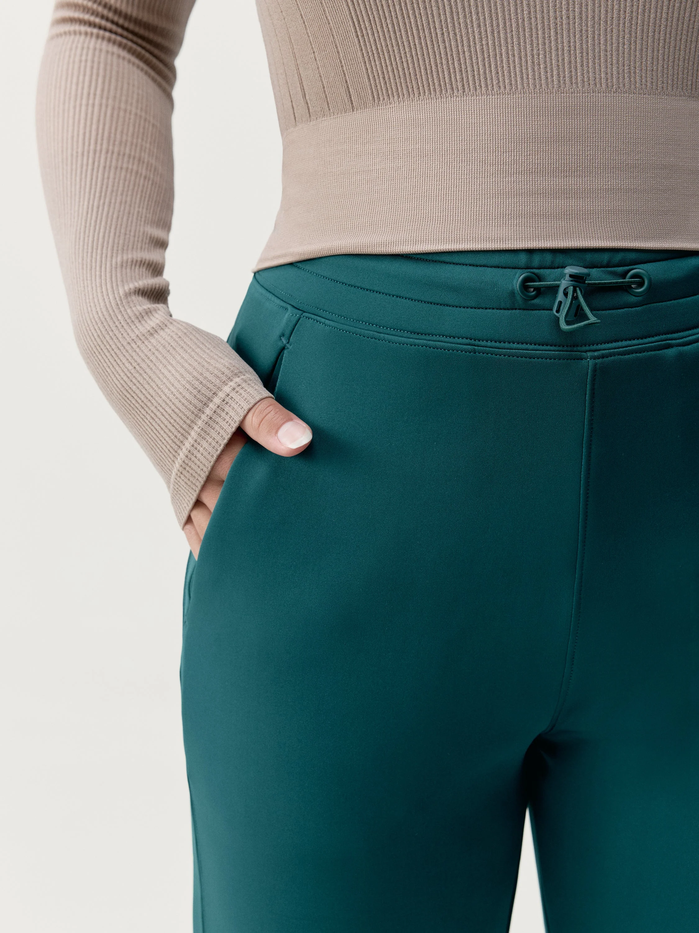 Pantalon Kioko Vert Foncé - Femme - Image 2