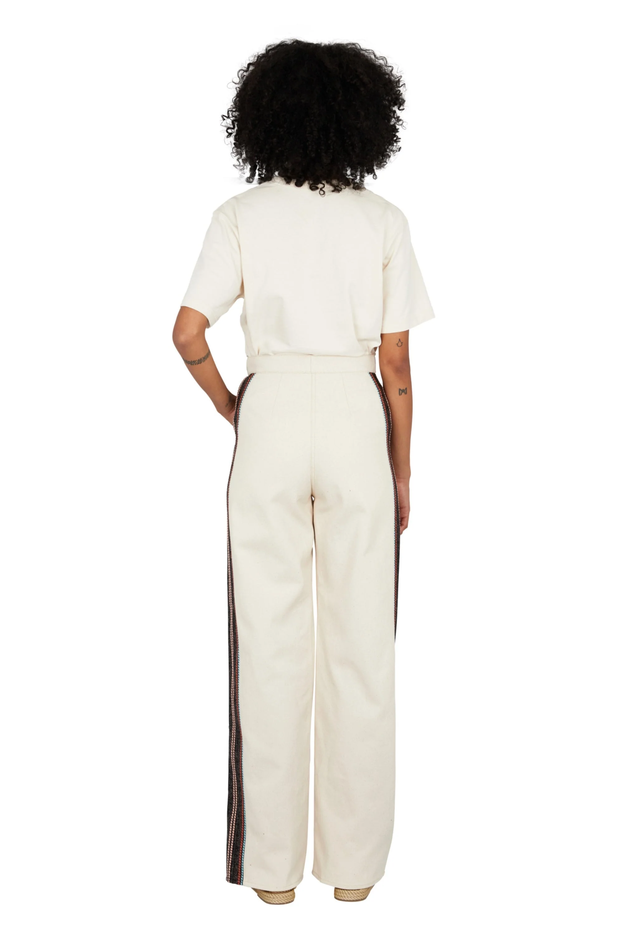 Pantalon Denim À Bande - Image 4