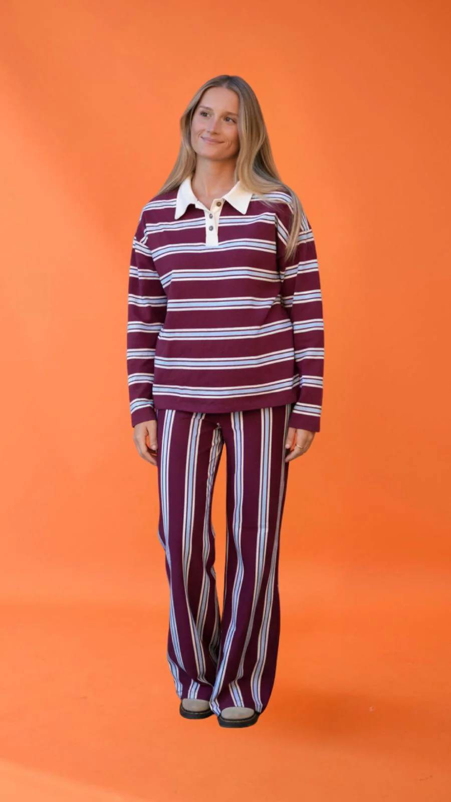 Pantalon Filipa Burgundy - Image 3