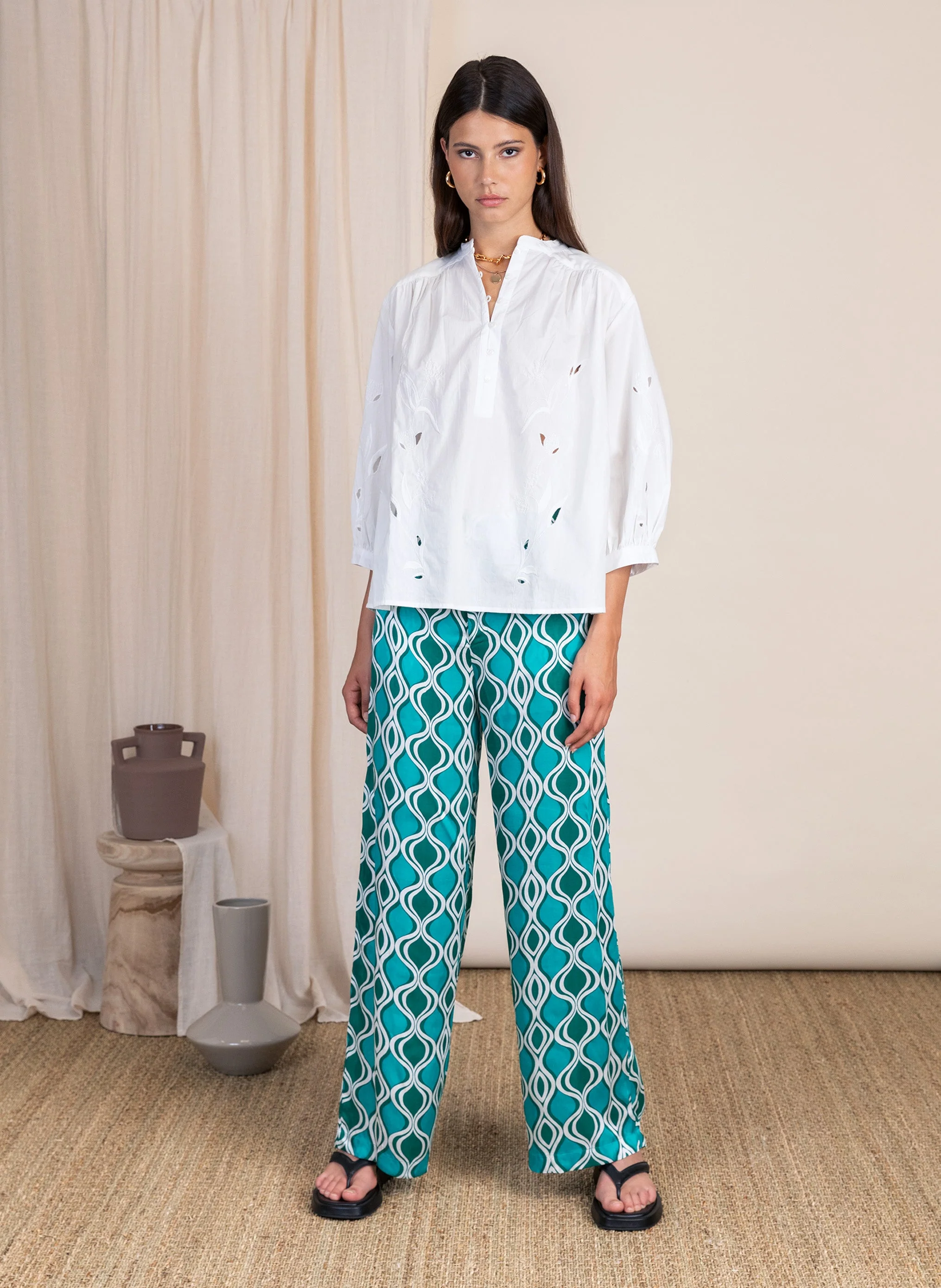 Pantalon Iagy - Amalfi Vert - Image 3