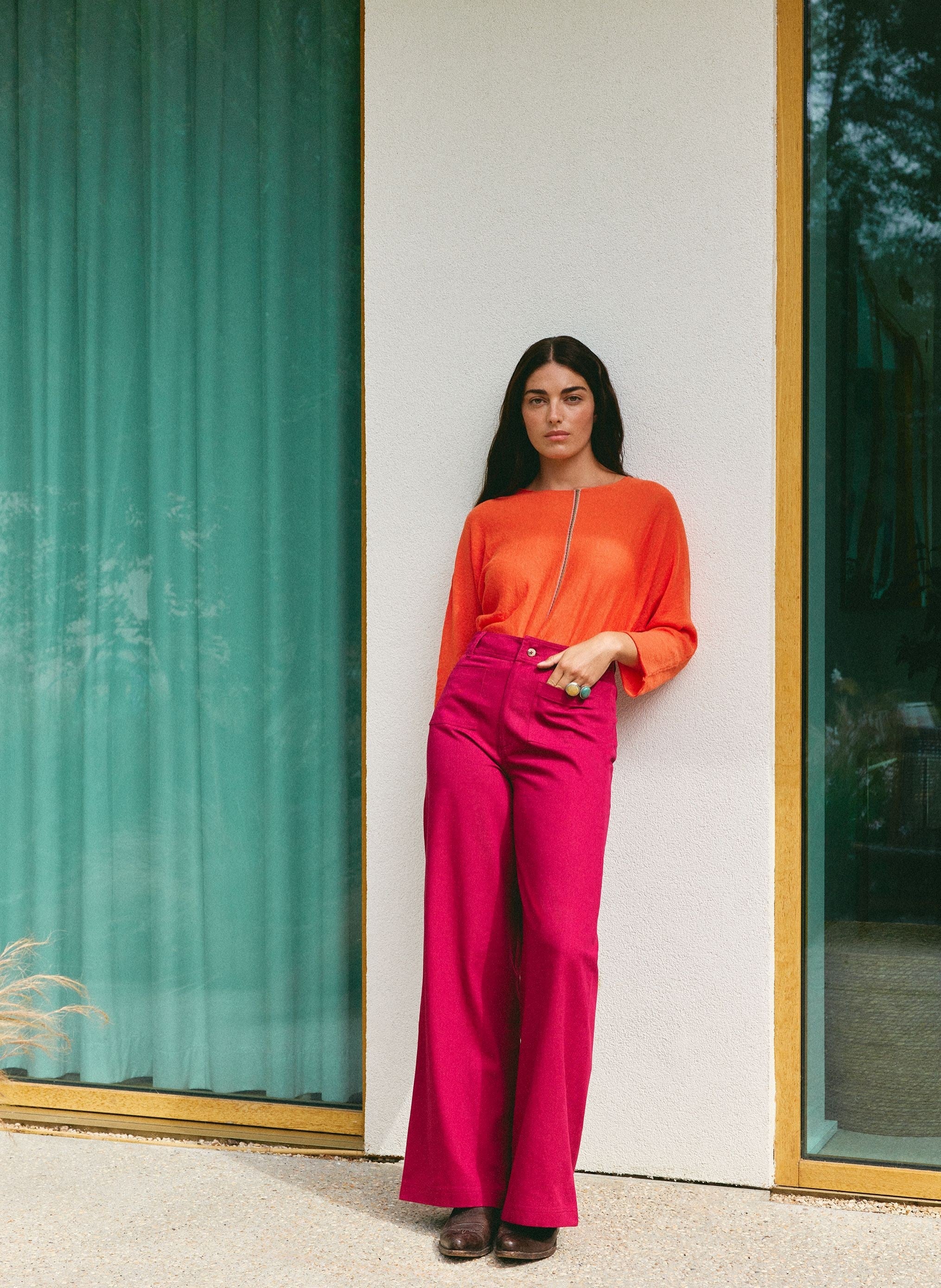 Pantalon Islarya - Pourpre - Image 6