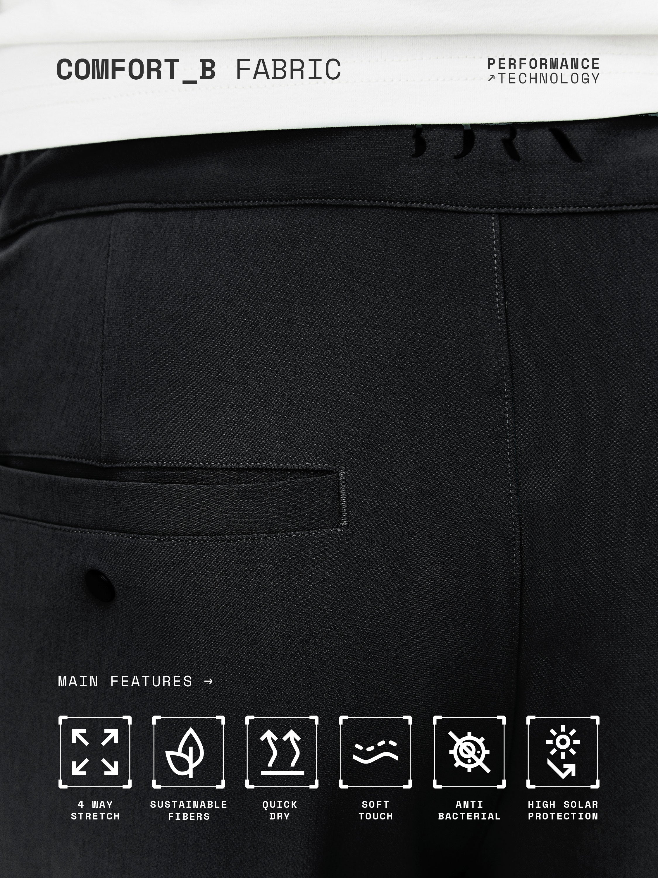 Pantalon Ebro - Noir - Homme - Image 4