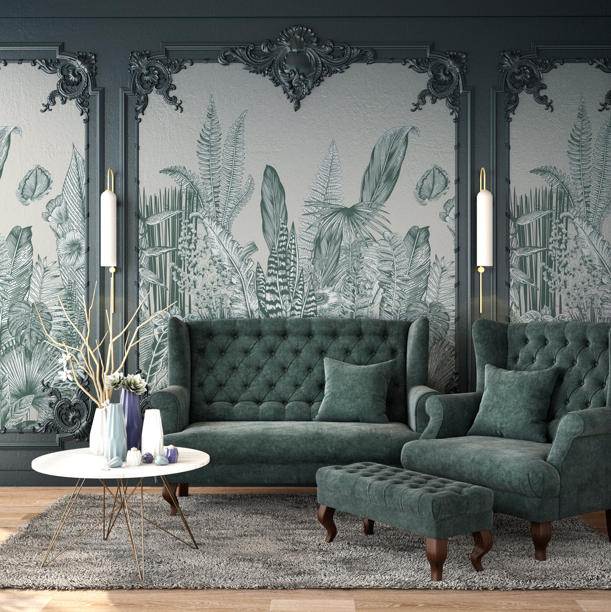 Fresque Botanic - Vert