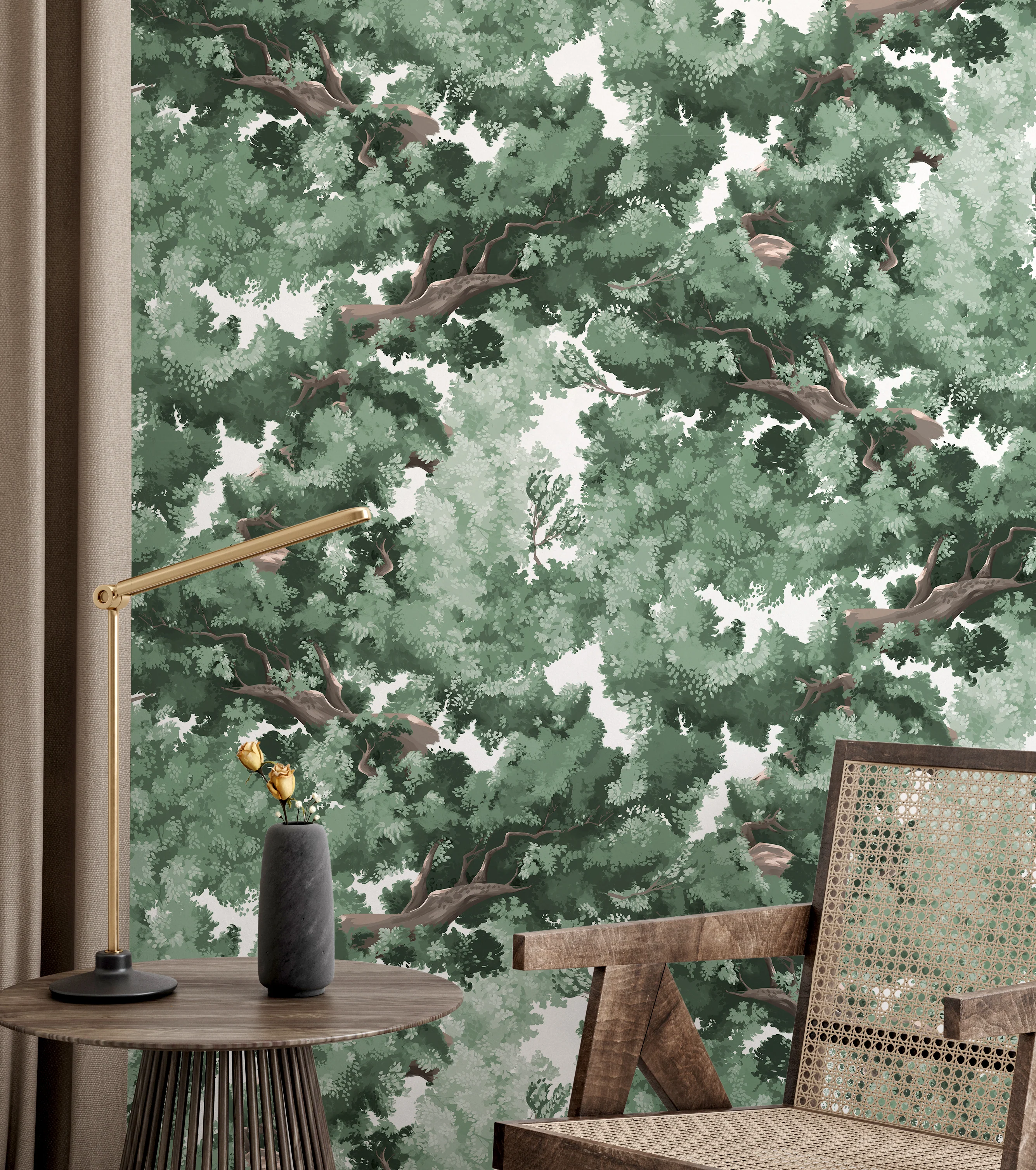 Papier Peint Bushu - Vert Sencha - Image 2