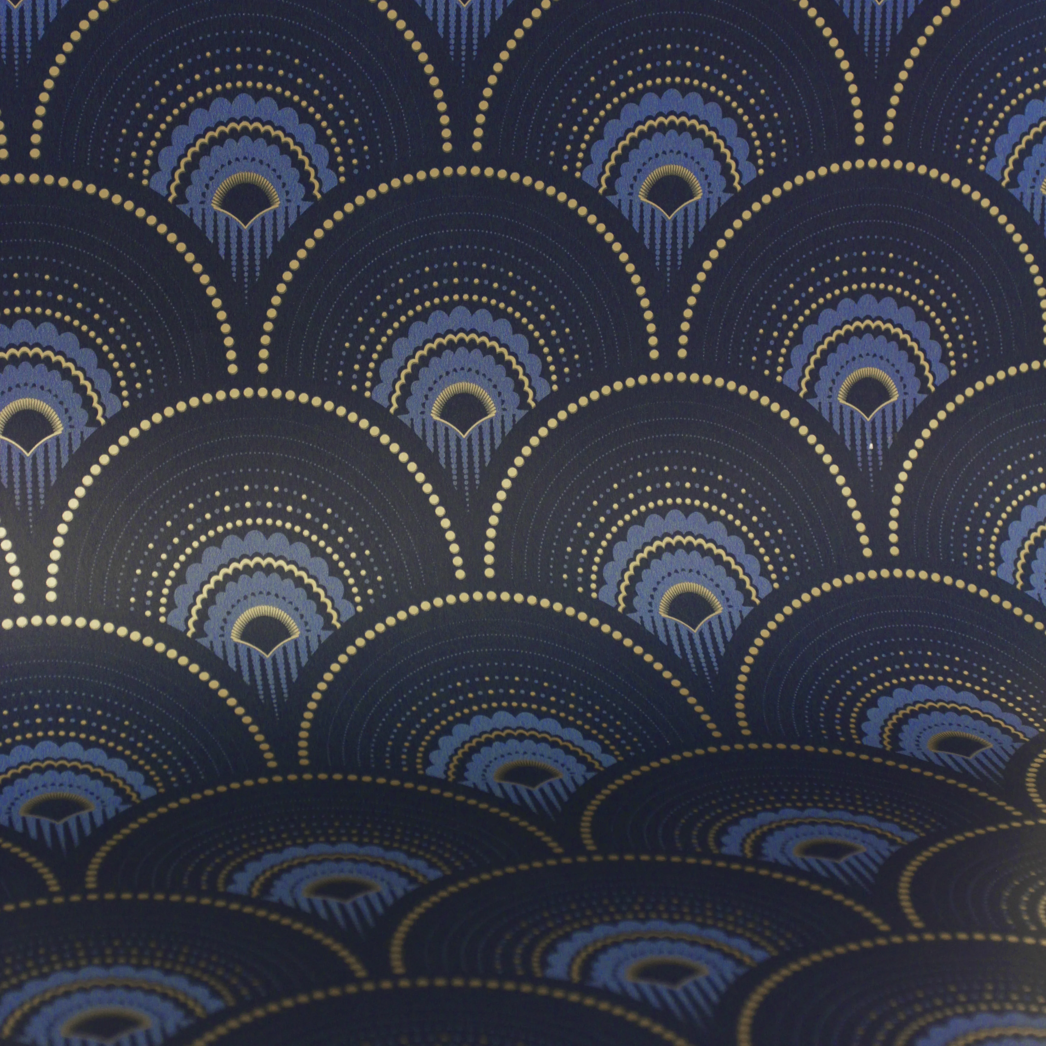 Papier Peint Han'i - Cobalt Doré - Image 3