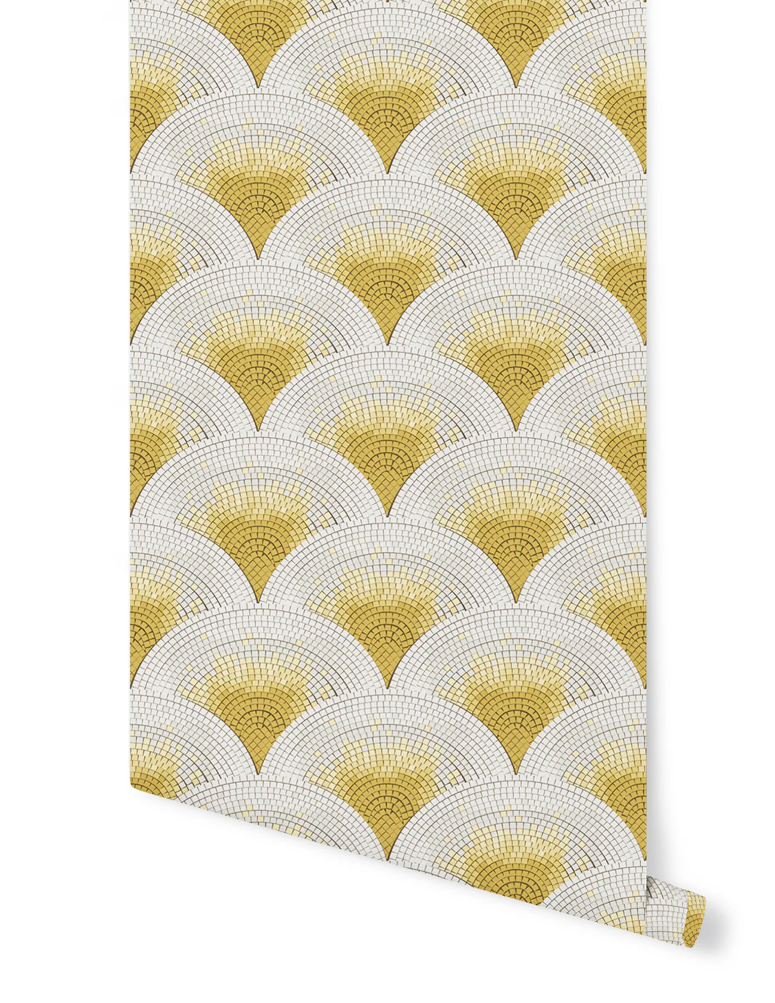 Papier Peint Mosaic - Jaune - Image 2