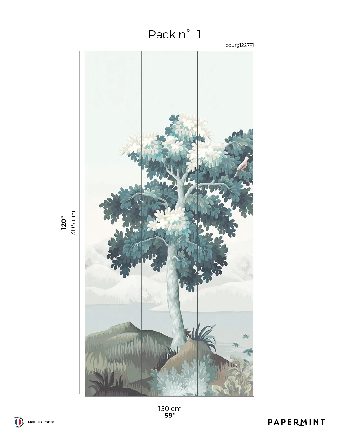 Fresque Bourgogne - Bleu Des Champs - Image 10