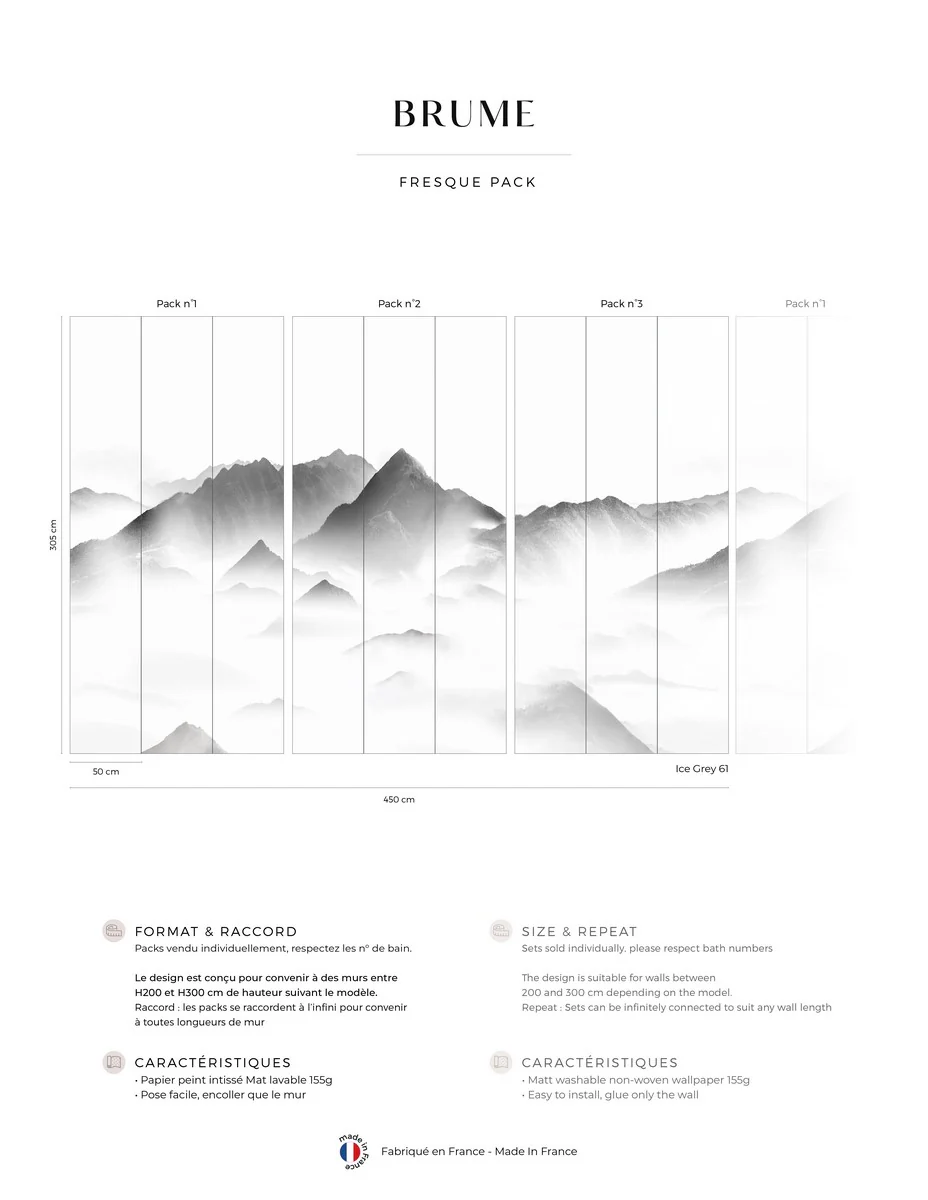 Fresque Brume - Ice Grey - Image 2