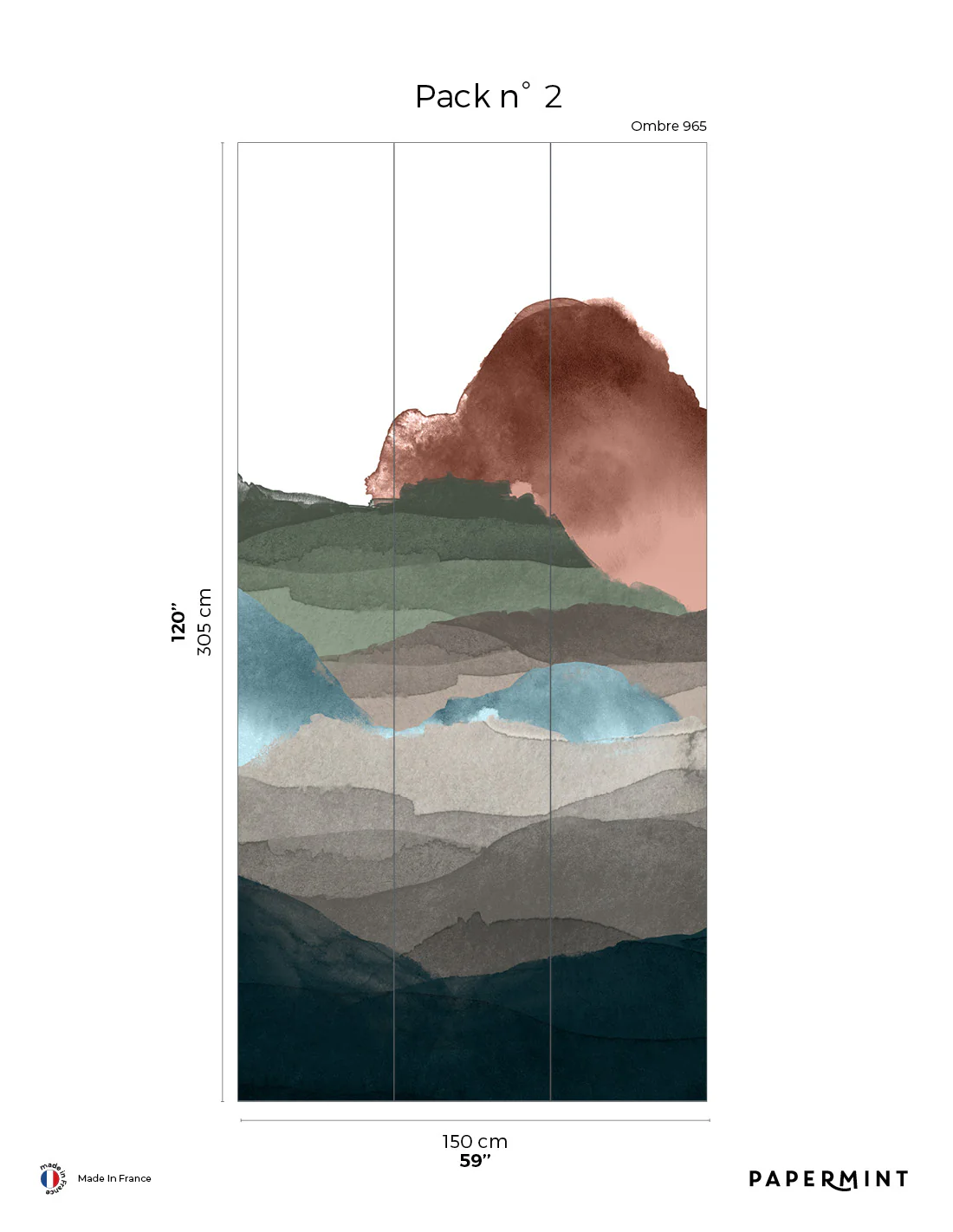 Fresque Line Water - Ombre - Image 4