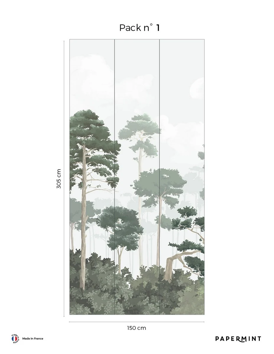 Fresque Pinewood - Pine Green - Image 3