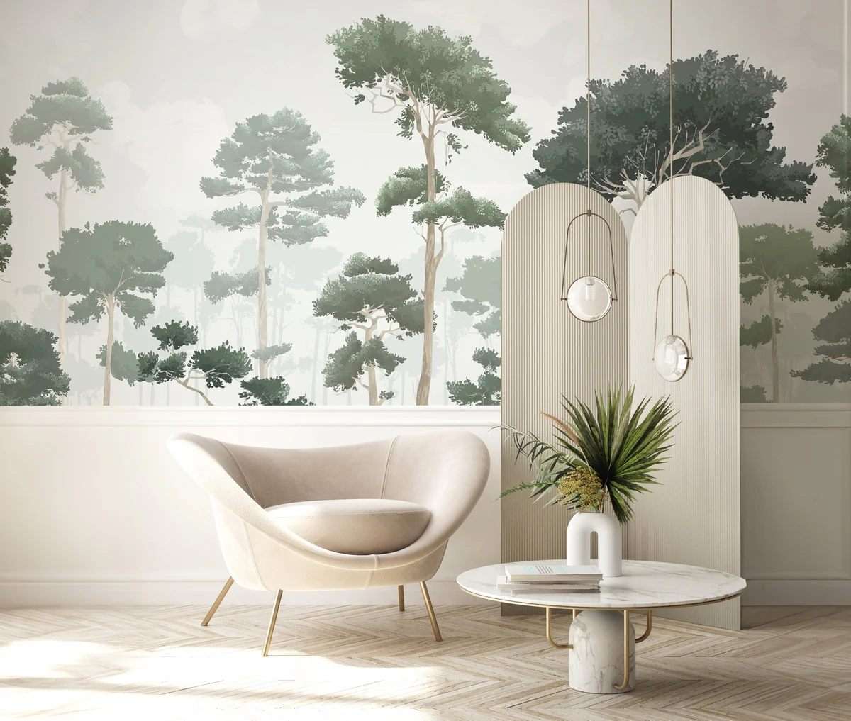 Fresque Pinewood - Pine Green - Image 6