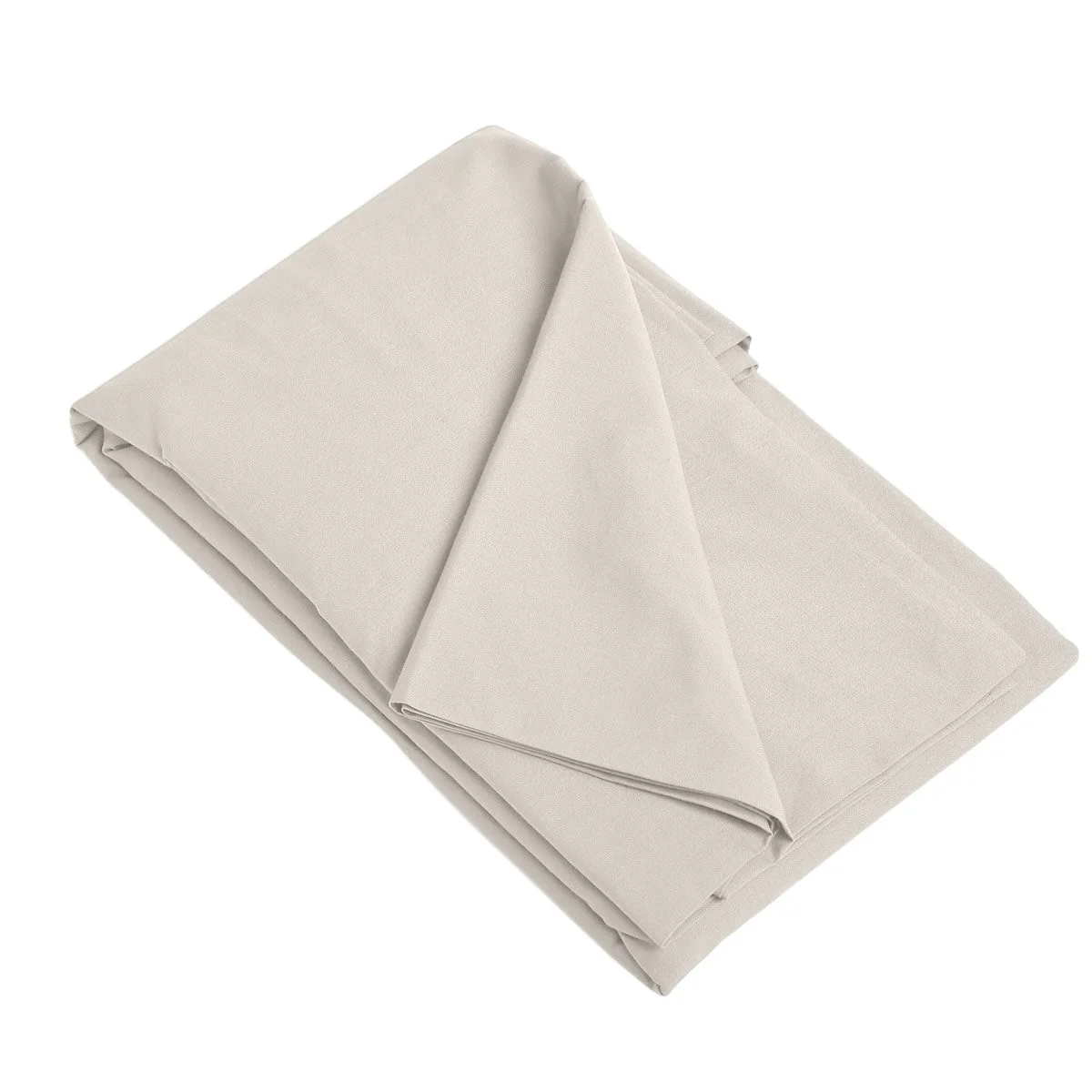 Parure + Taies 65X65 Gaia - Grège - Satin Lavé De Coton Bio - Image 4