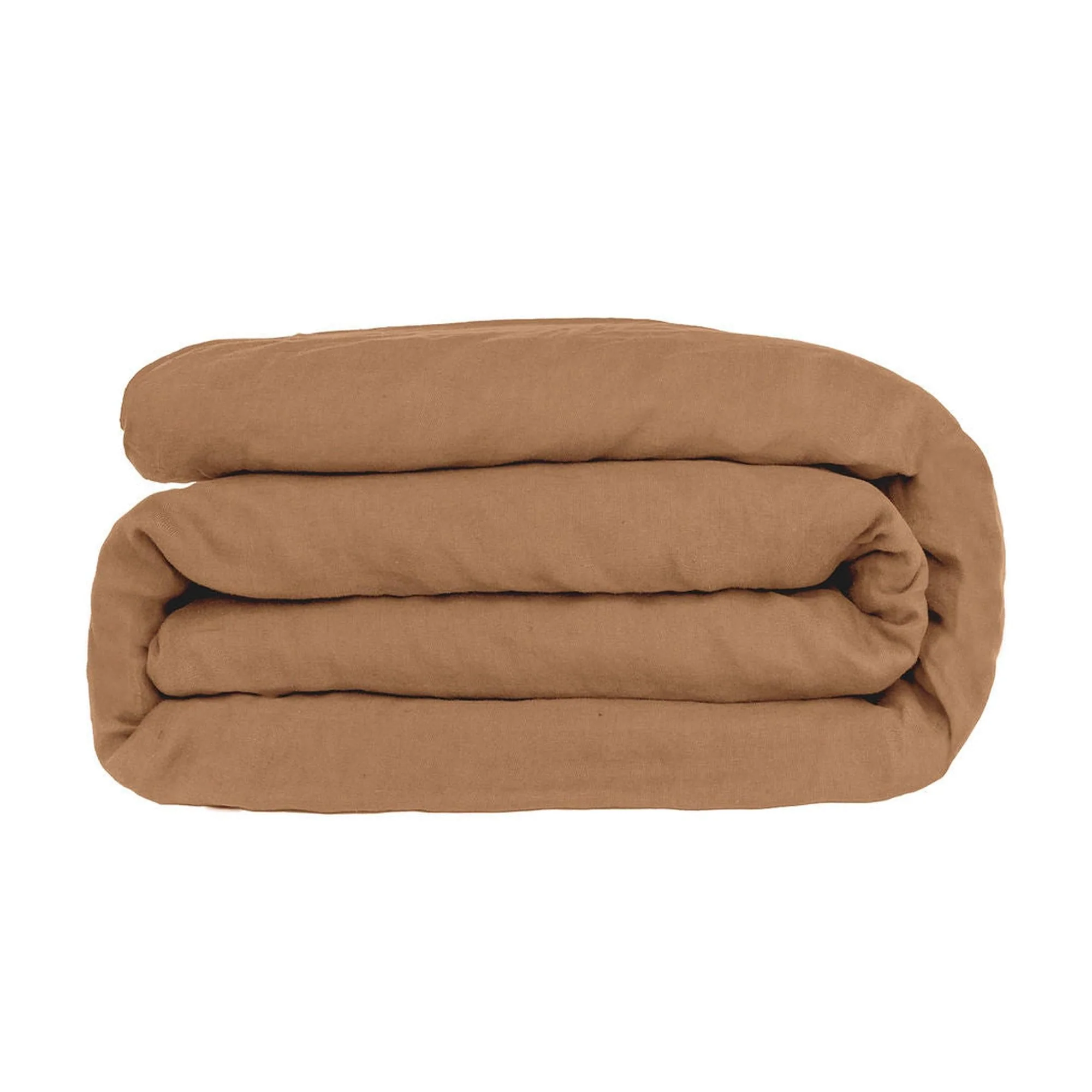 Parure + Taies 65X65 Julia - Caramel - Satin De Coton - Image 4