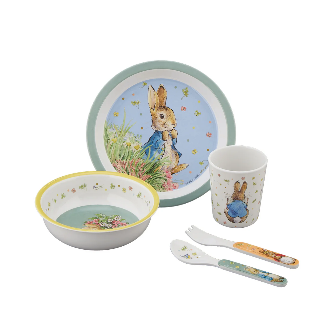 Coffret Cadeau 5 Pièces Pierre Lapin Vert