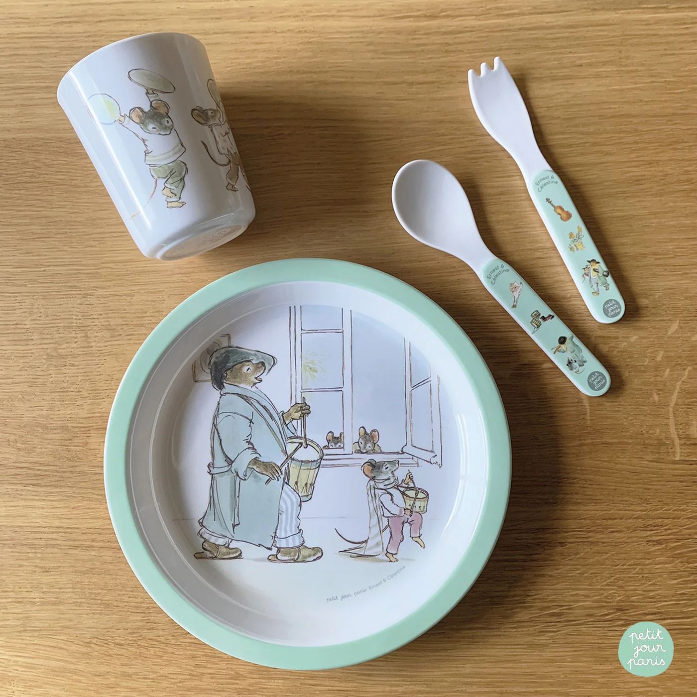 Coffret Cadeau 5 Pièces Ernest Et Célestine "Rataplan". - Image 2