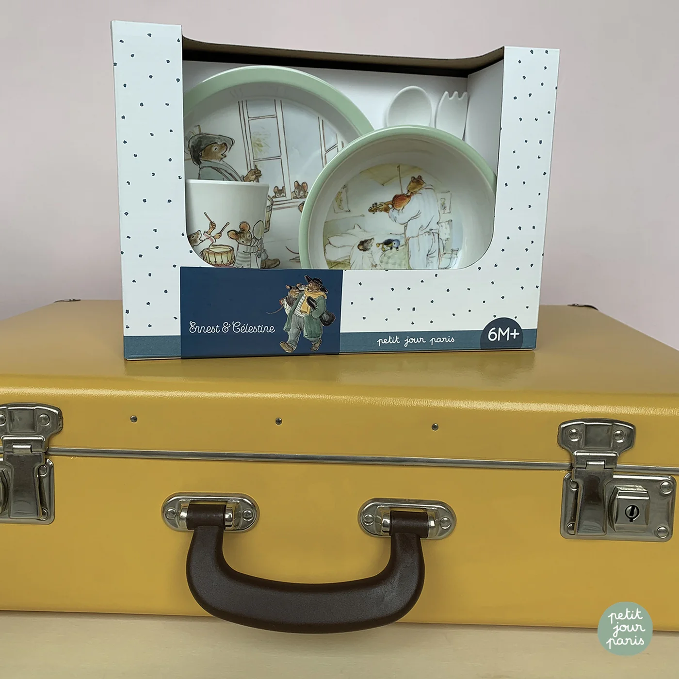 Coffret Cadeau 5 Pièces Ernest Et Célestine "Rataplan". - Image 4