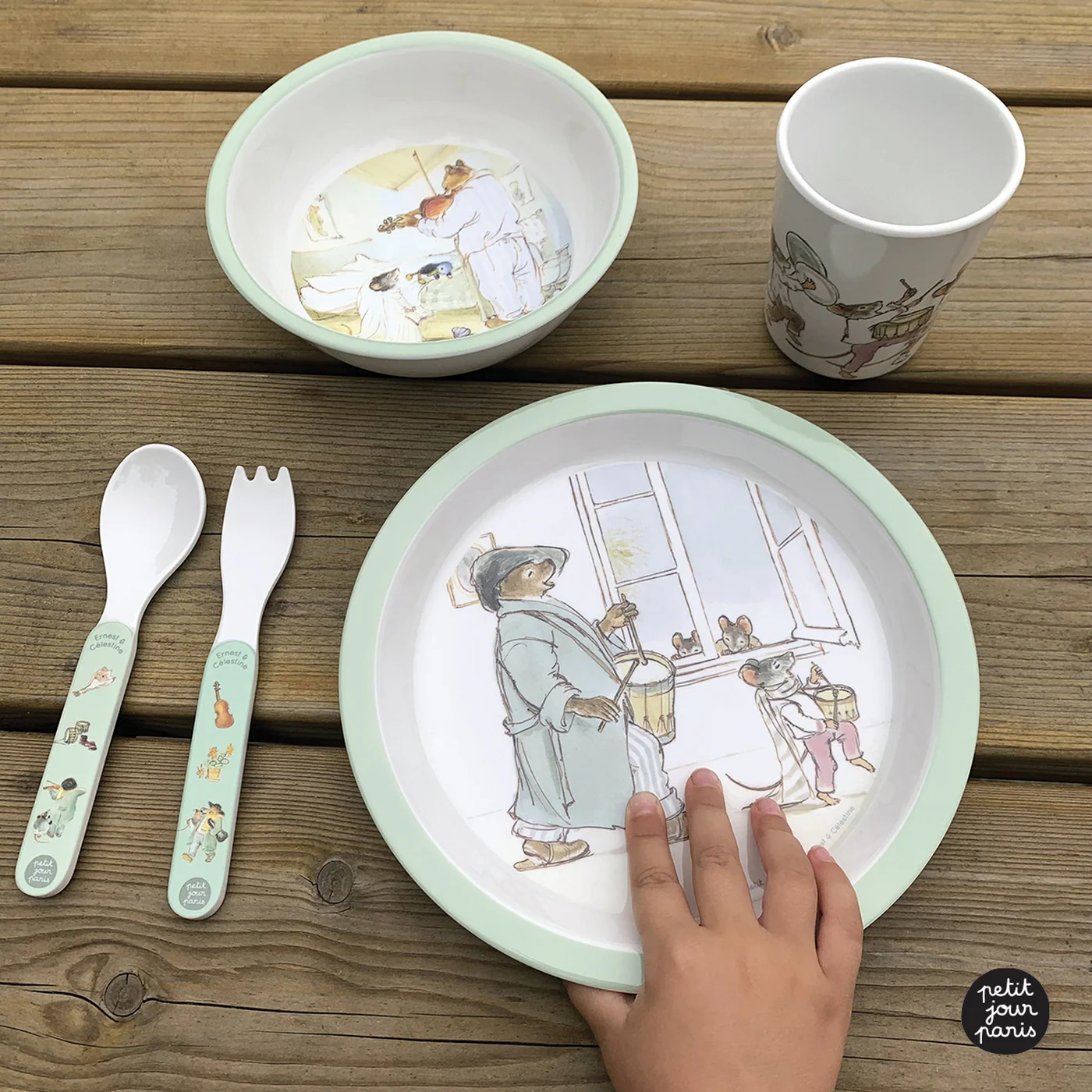 Coffret Cadeau 5 Pièces Ernest Et Célestine "Rataplan". - Image 5