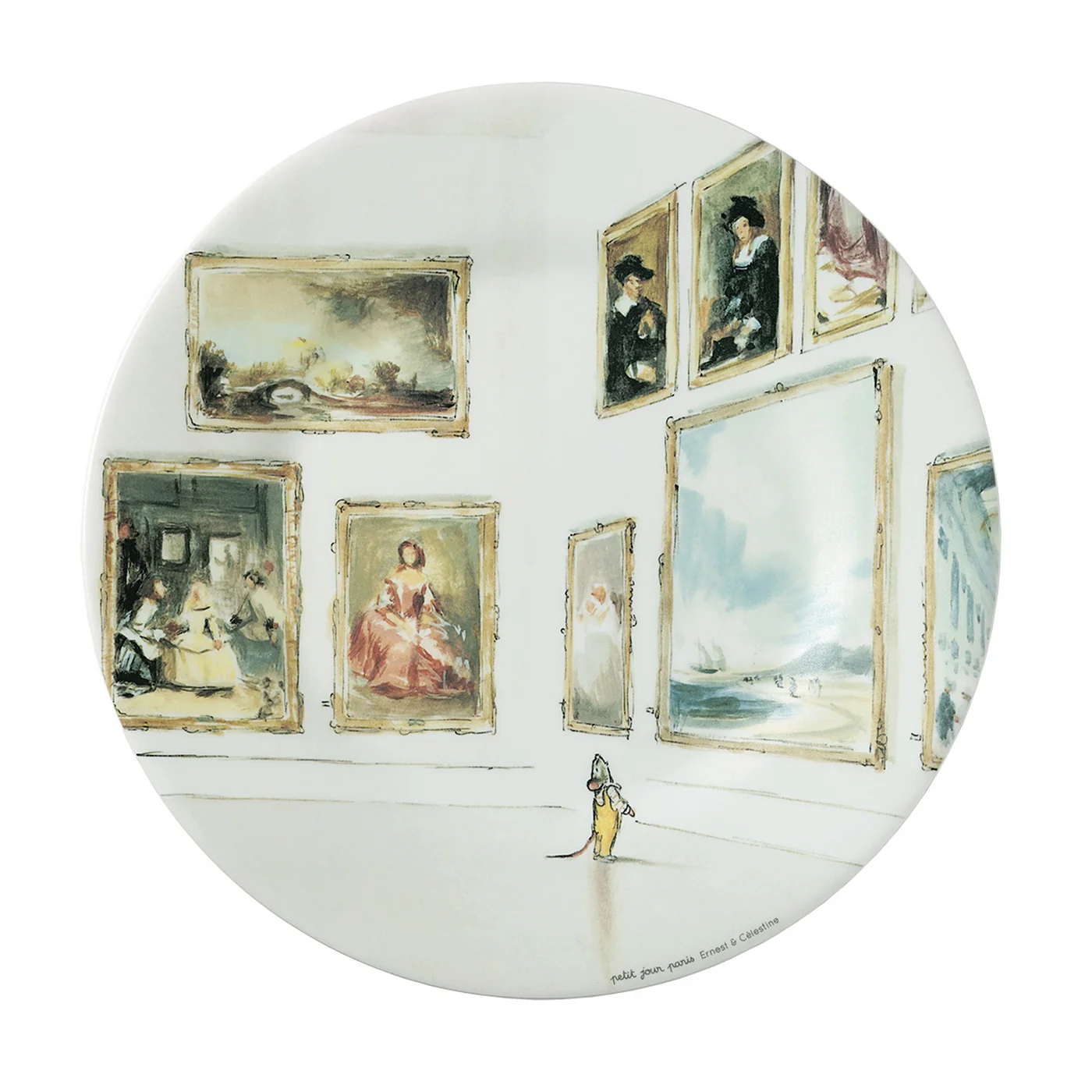 Assiette À Dessert Ernest Et Célestine Dans La Galerie