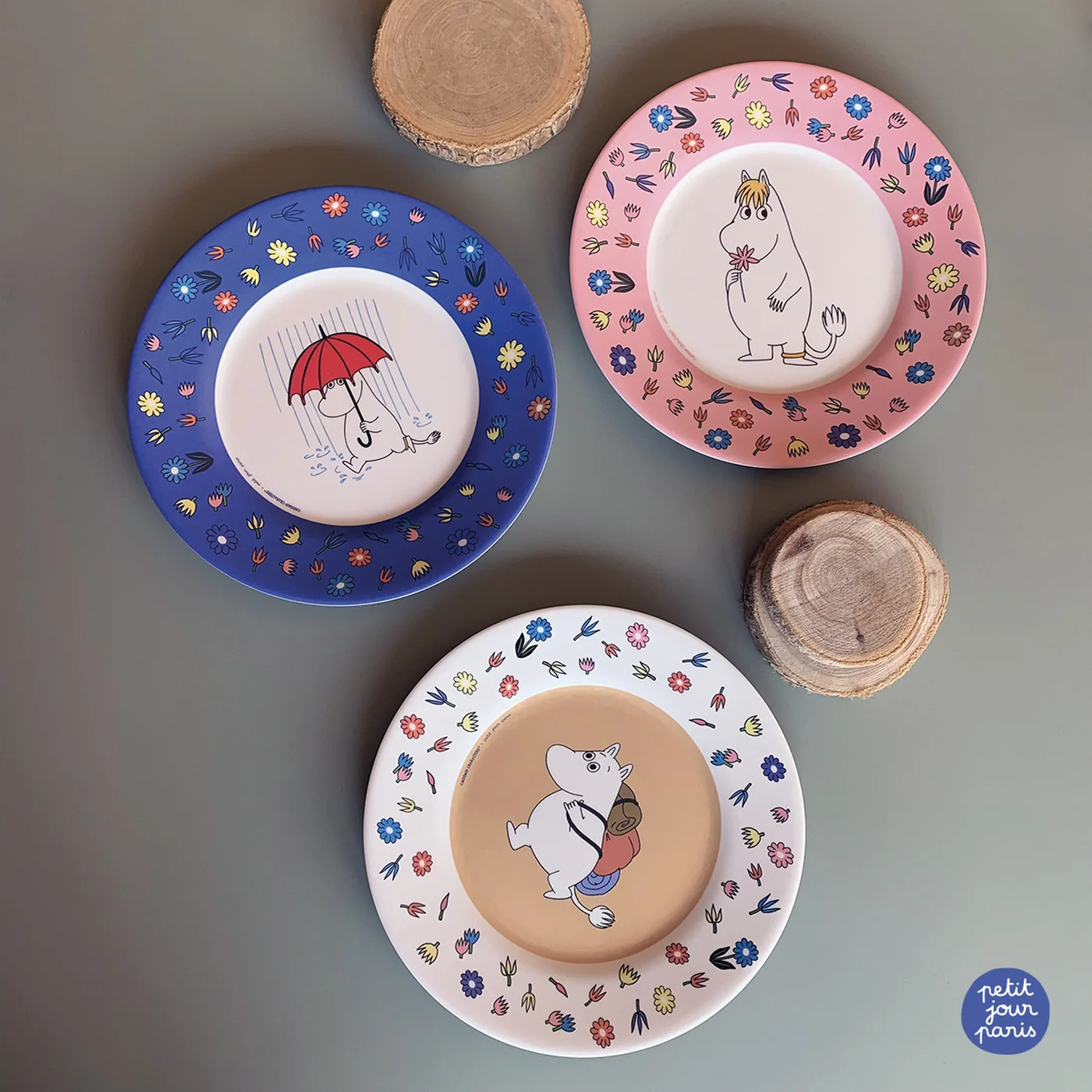 Assiette A Dessert Moomin Bleue - Image 2
