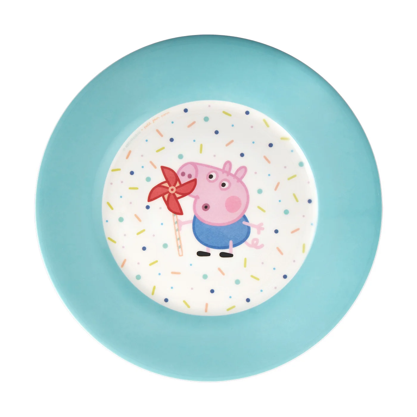 Assiette À Dessert Peppa Pig Bleue