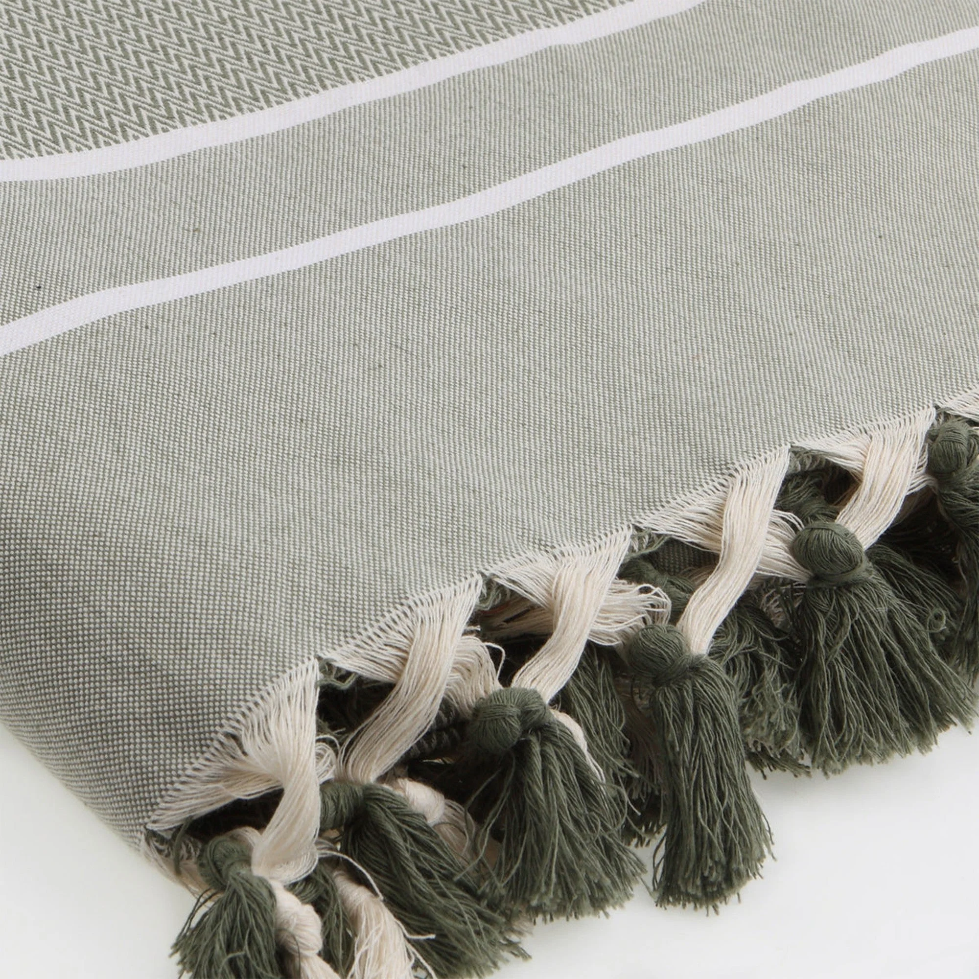 Plaid Stockholm - Vert Olive - Coton - Image 5