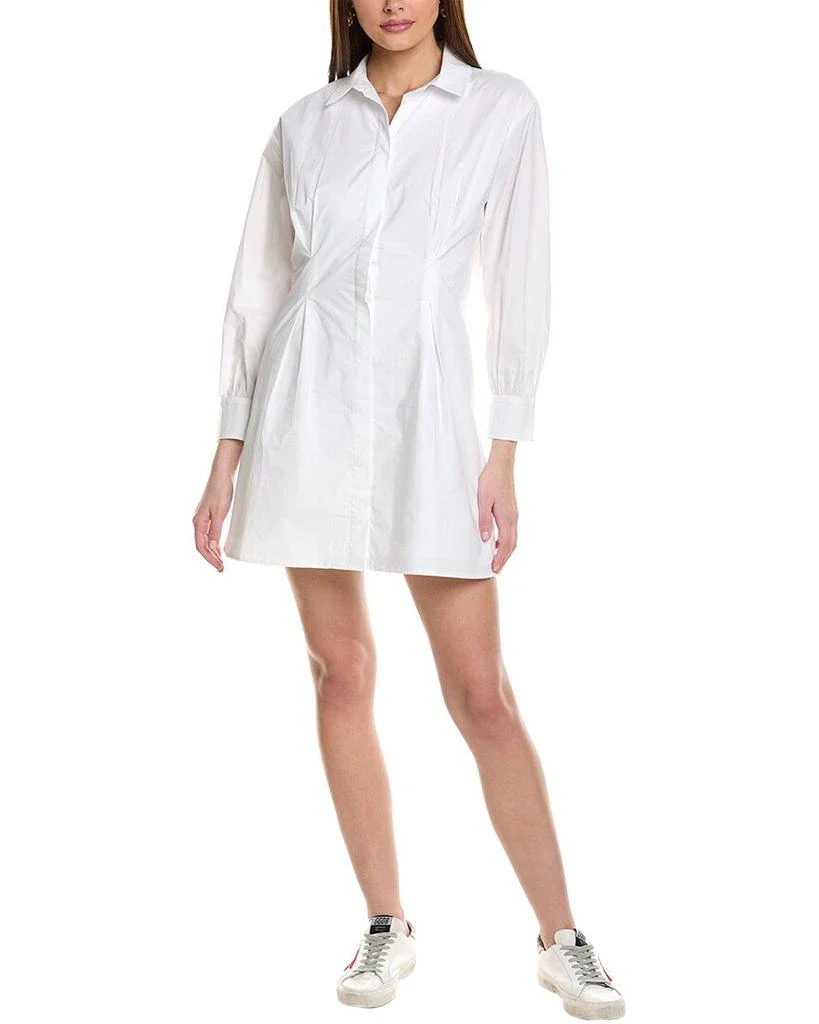 Robe Pleated Shirt - White - Image 6