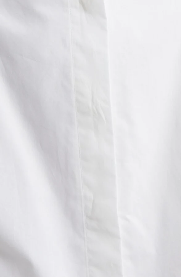Robe Pleated Shirt - White - Image 7