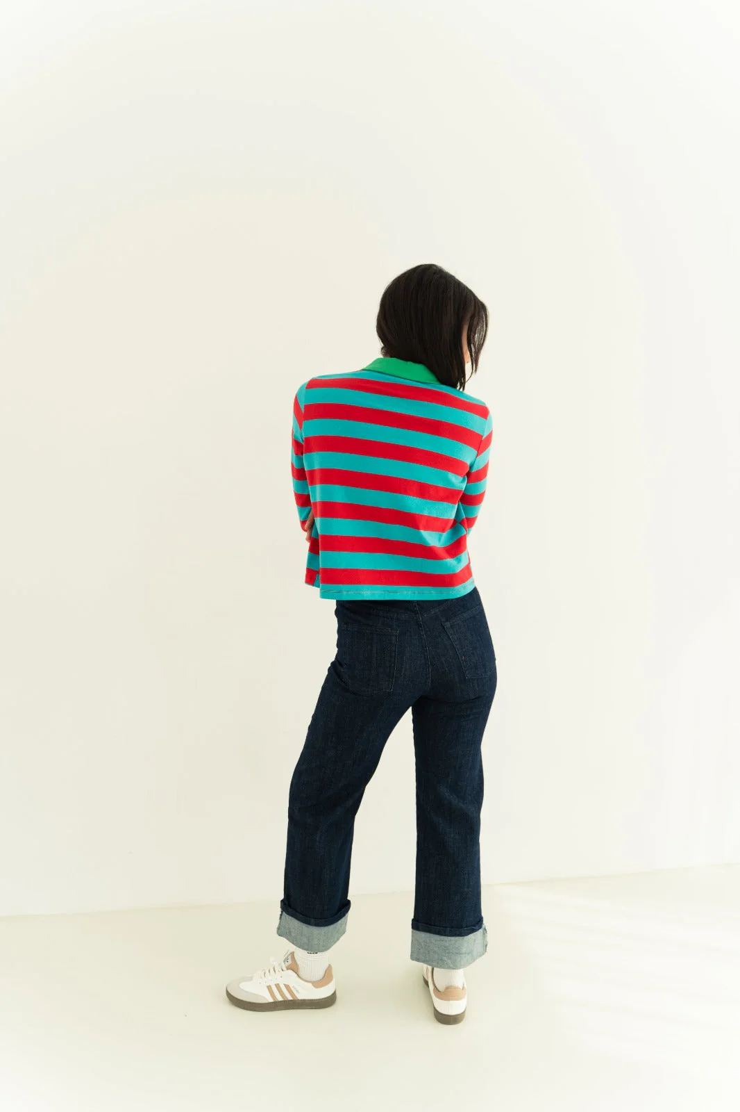 Polo Filipa Rouge Et Aigue-Marine - Image 6