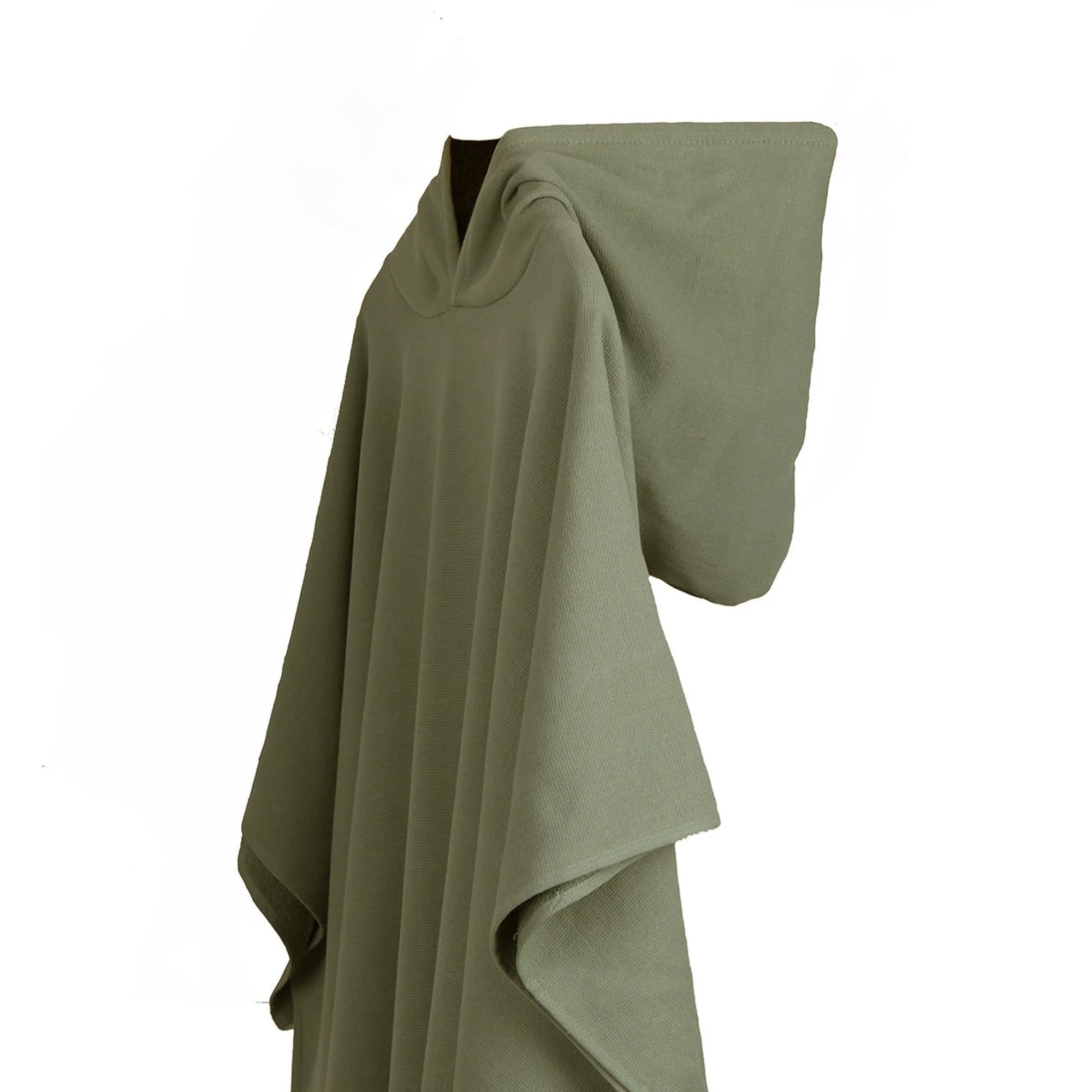 Poncho Éponge Faro - Vert Kaki / Noir - Coton - Image 3