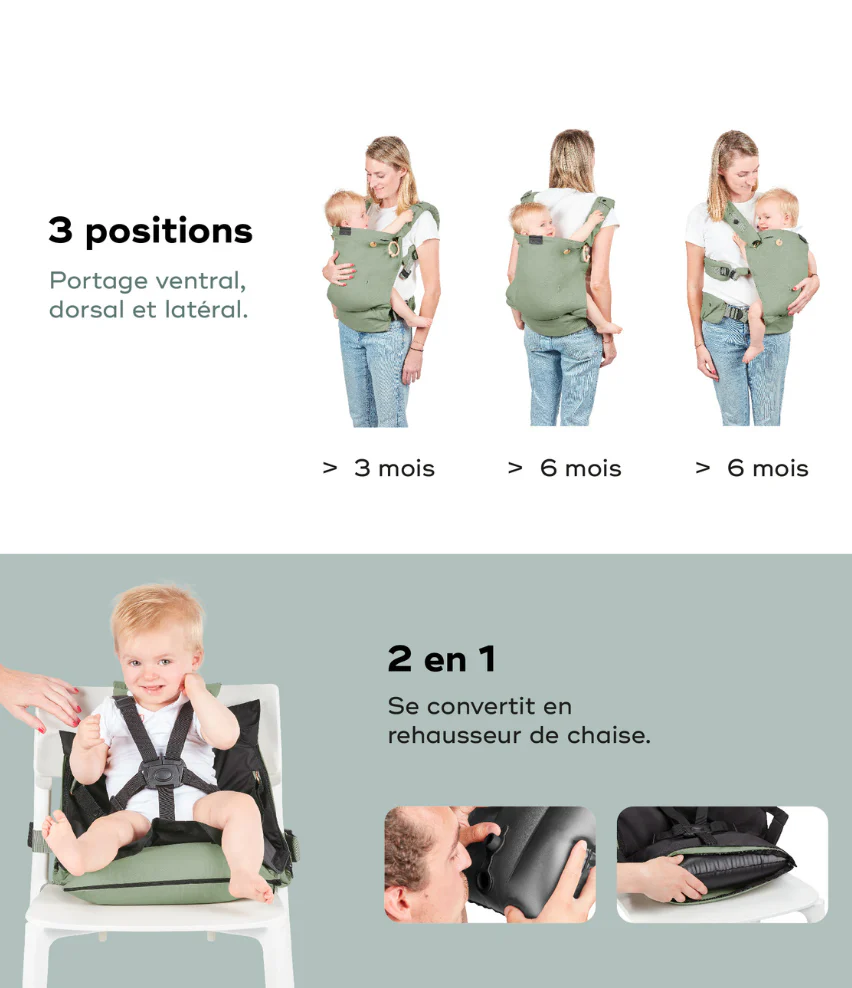 Porte-Bébé Physiologique, Dès La Naissance - Moov & Boost - Image 10