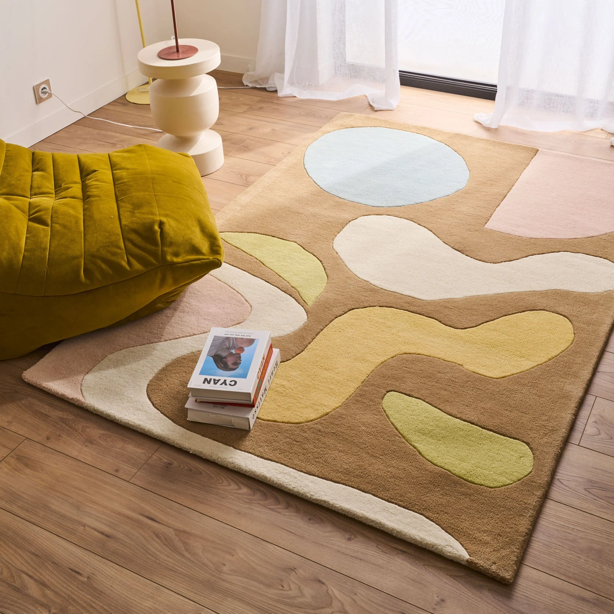 Pantone x Nazar - Tapis Rayon Tendre En Laine Design Aux Couleurs Pastel - Image 5