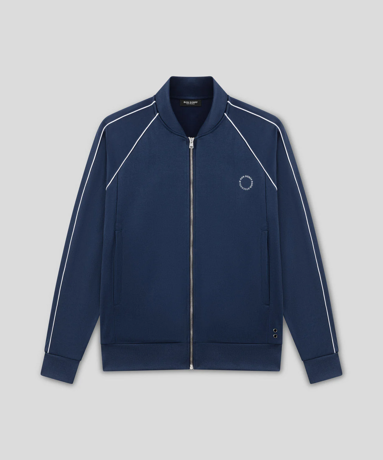 Veste Retro Cotton W. Piping - Deep Ocean - Image 3