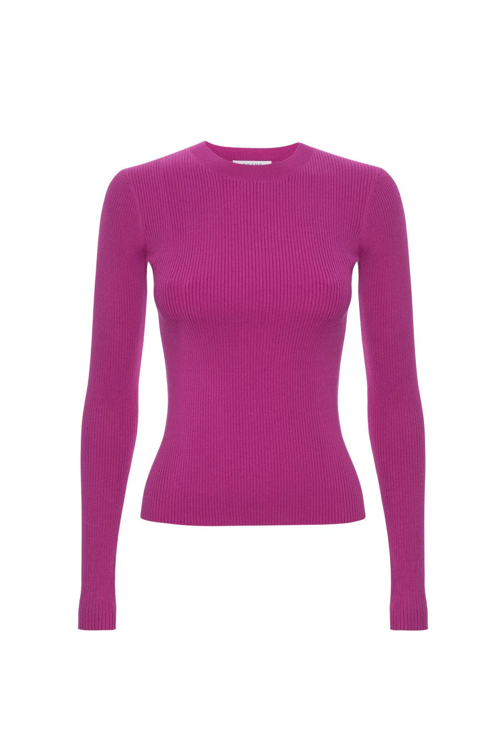 Pull Rib Crewneck - Raspberry - Image 4