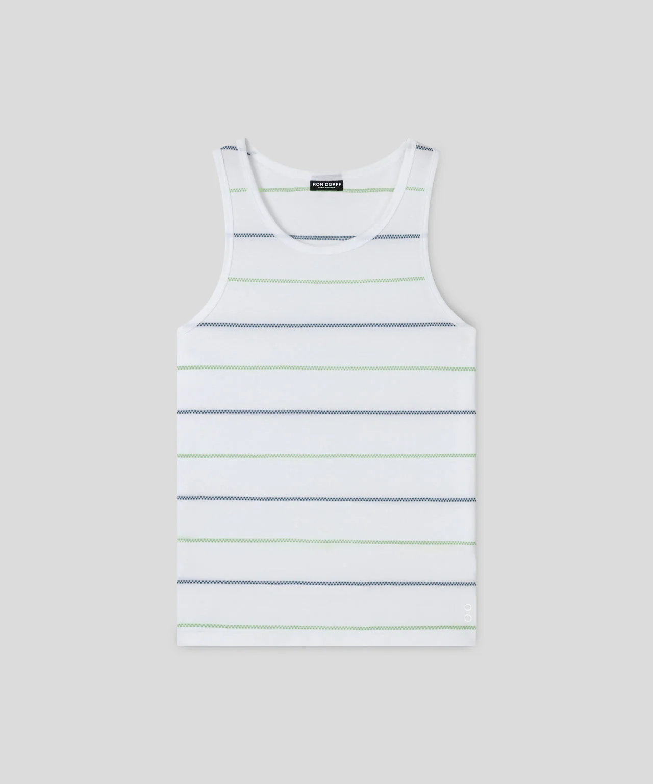 Débardeur Ribbed W. Fisherman Stripes - White - Image 3