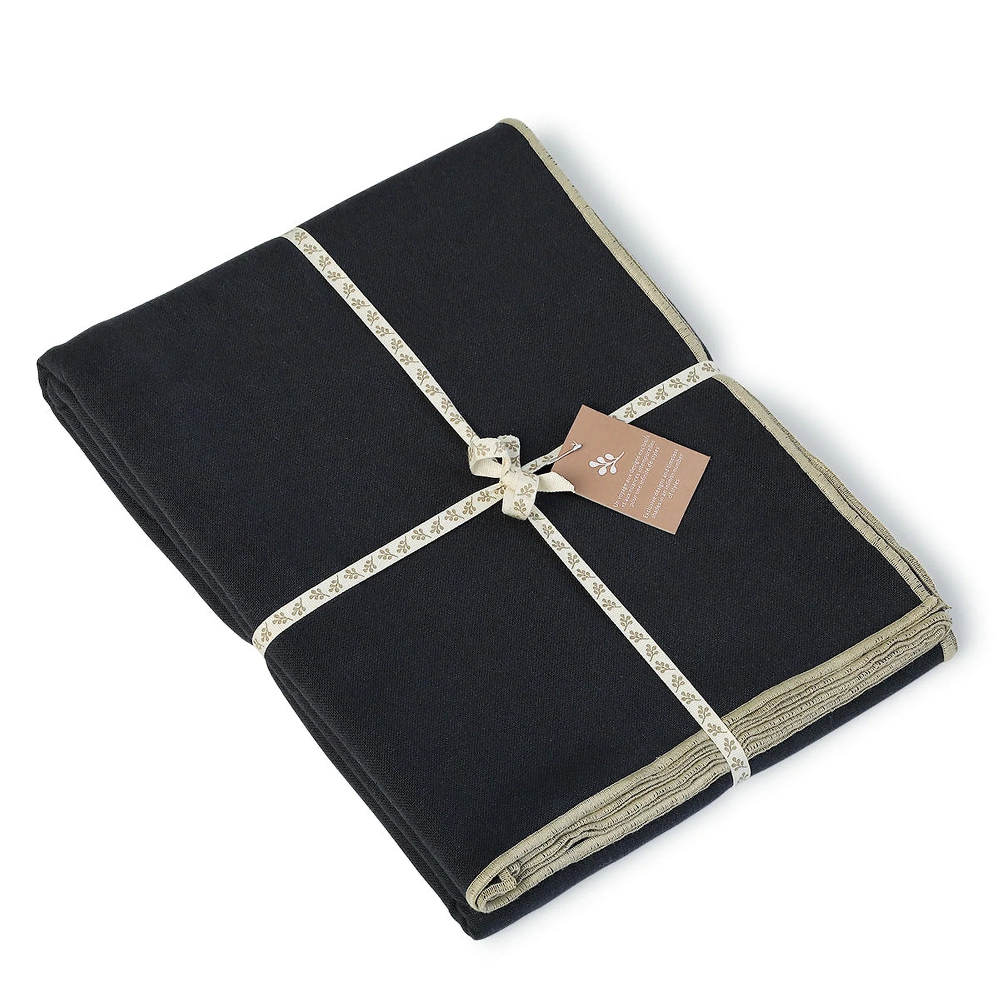 Rideau Panneau Jules - Fusain / Sable - Toile De Coton - Image 5
