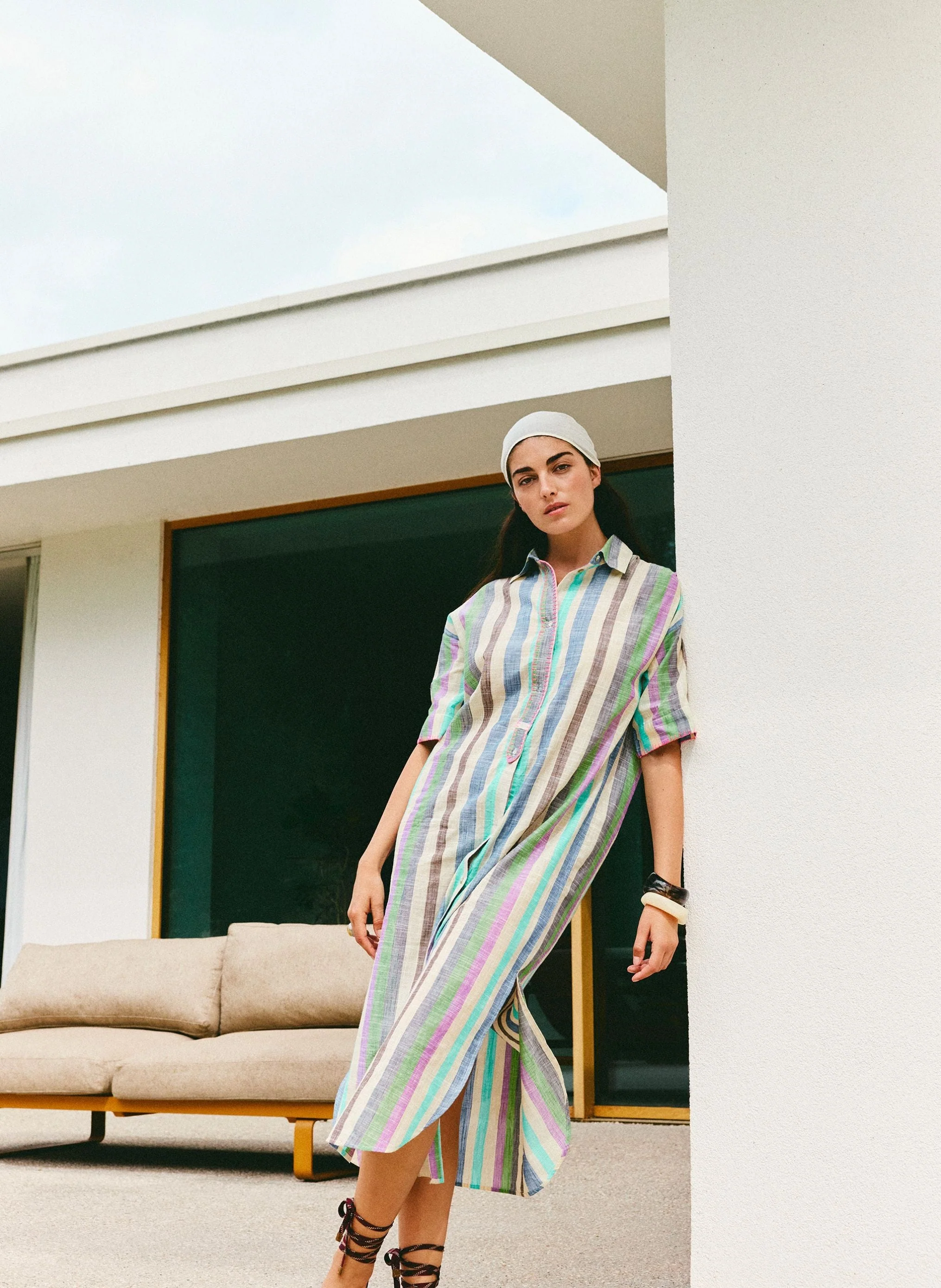 Robe Midi Ifaya - Bleu - Image 5