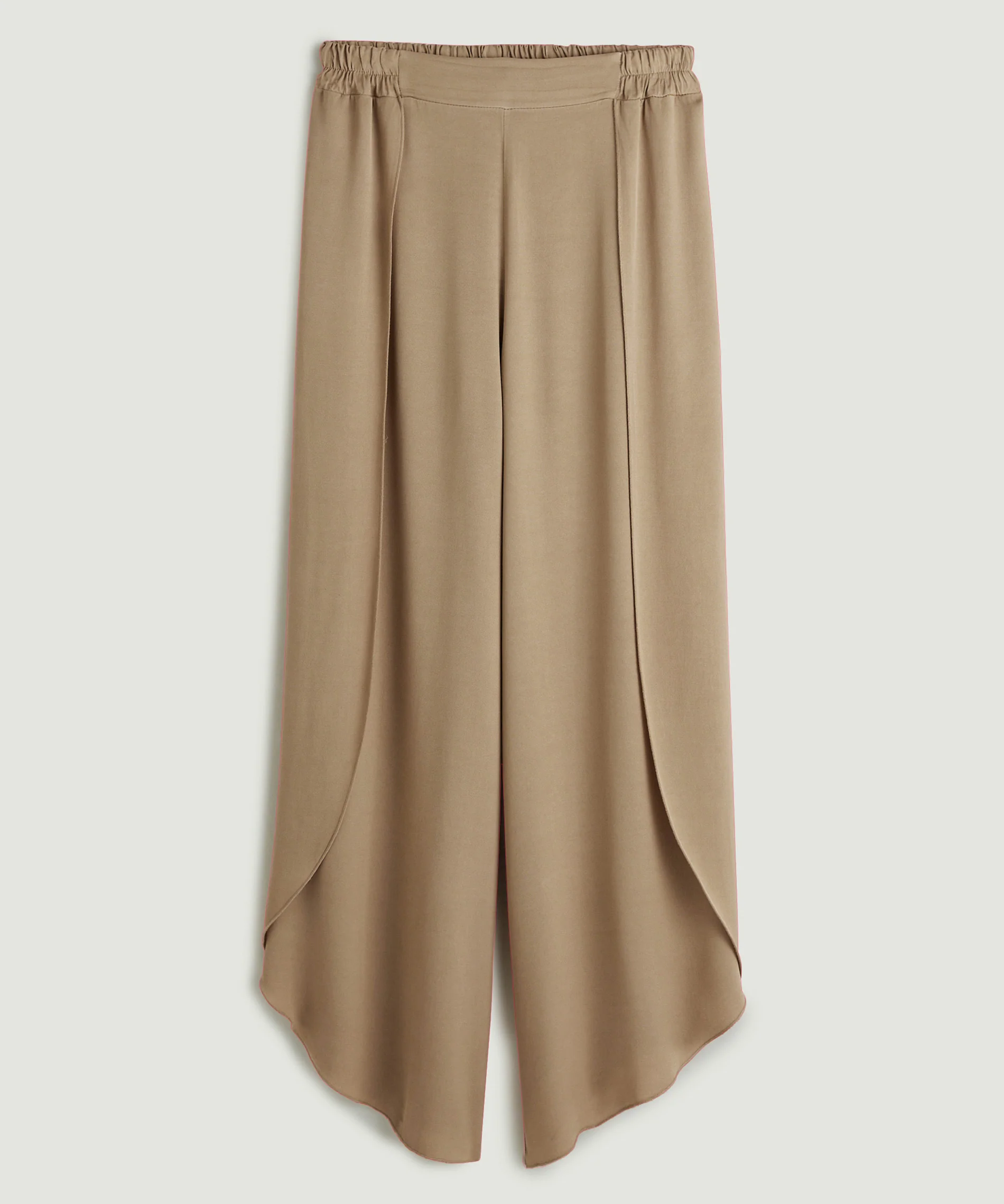 Pantalon Pareo En Satin - Beige - Femme - Image 4