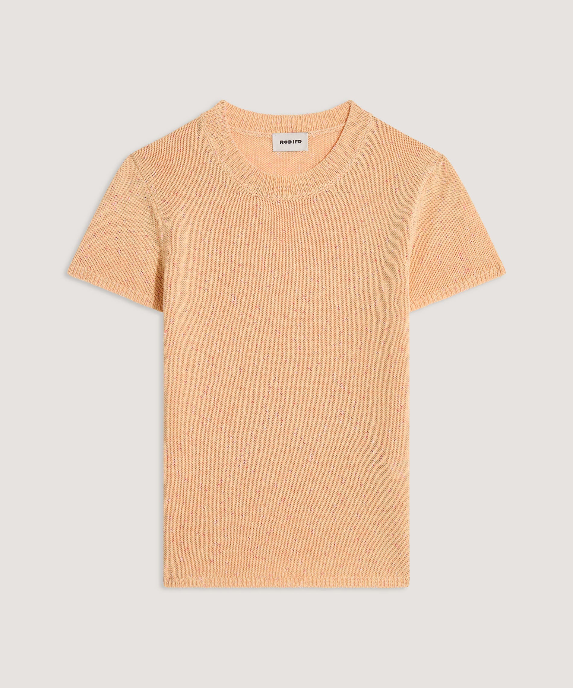 Pull Manches Courtes Cotele - Jaune Sable - Femme - Image 4